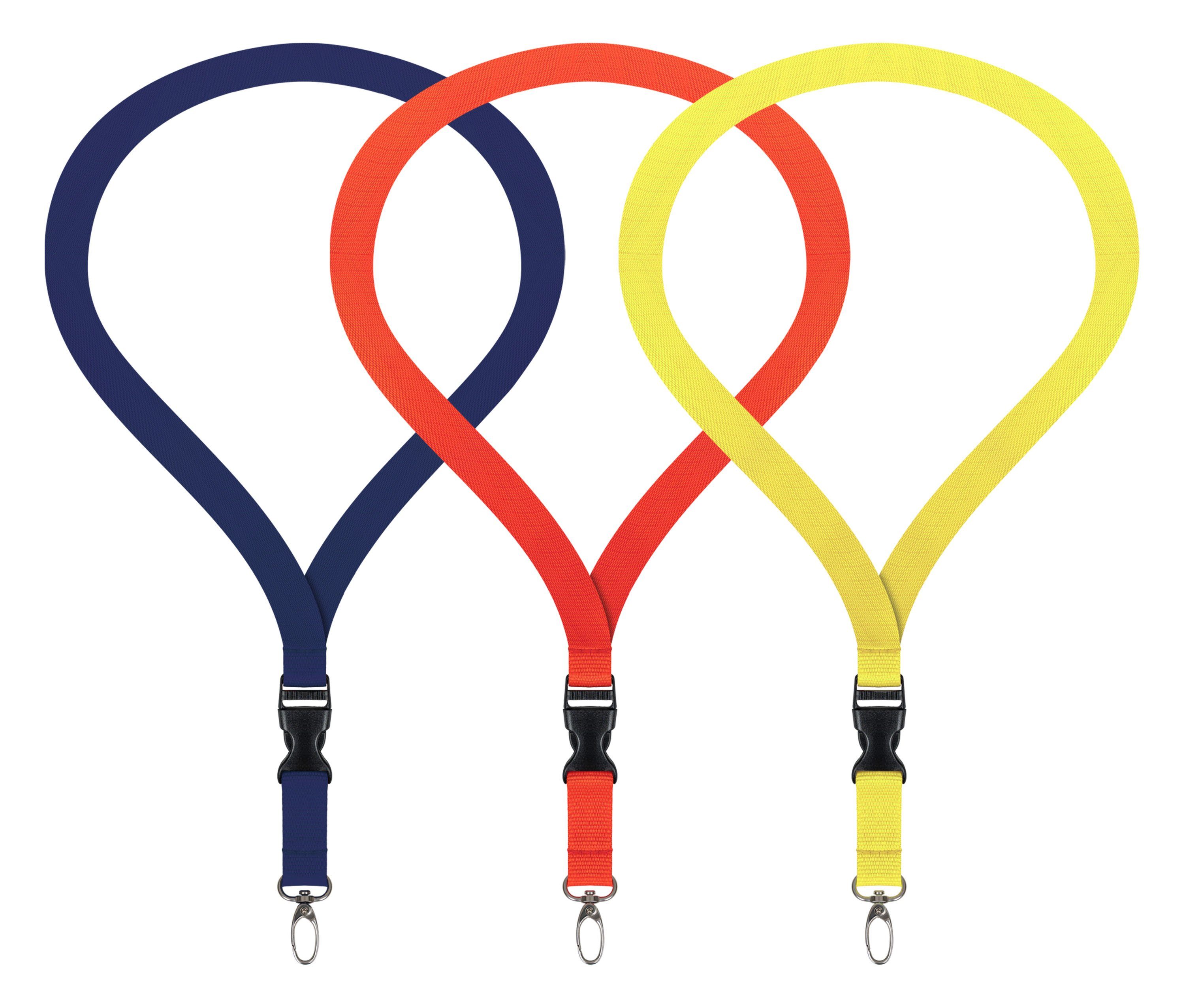 WEBBOMB Schlüsselanhänger 3x Lanyard unbedruckt Schlüsselbänder Schlüsselba günstig online kaufen