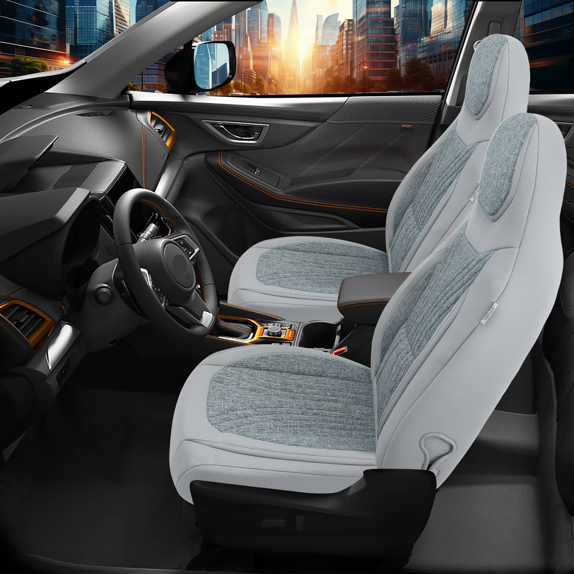 BREMER SITZBEZÜGE Autositzbezug für Seat Toledo 4 KG Bj 2013-18 (C8), Set, Schonbezüge Sitzbezüge Fahrer und Beifahrer, in Grau