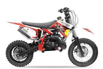 Nitro Motors Dirt-Bike 50cc Kinder Dirtbike NRG50 RS 12/10" Crossbike Pocketbike, 1 Gang, Automatikschaltung