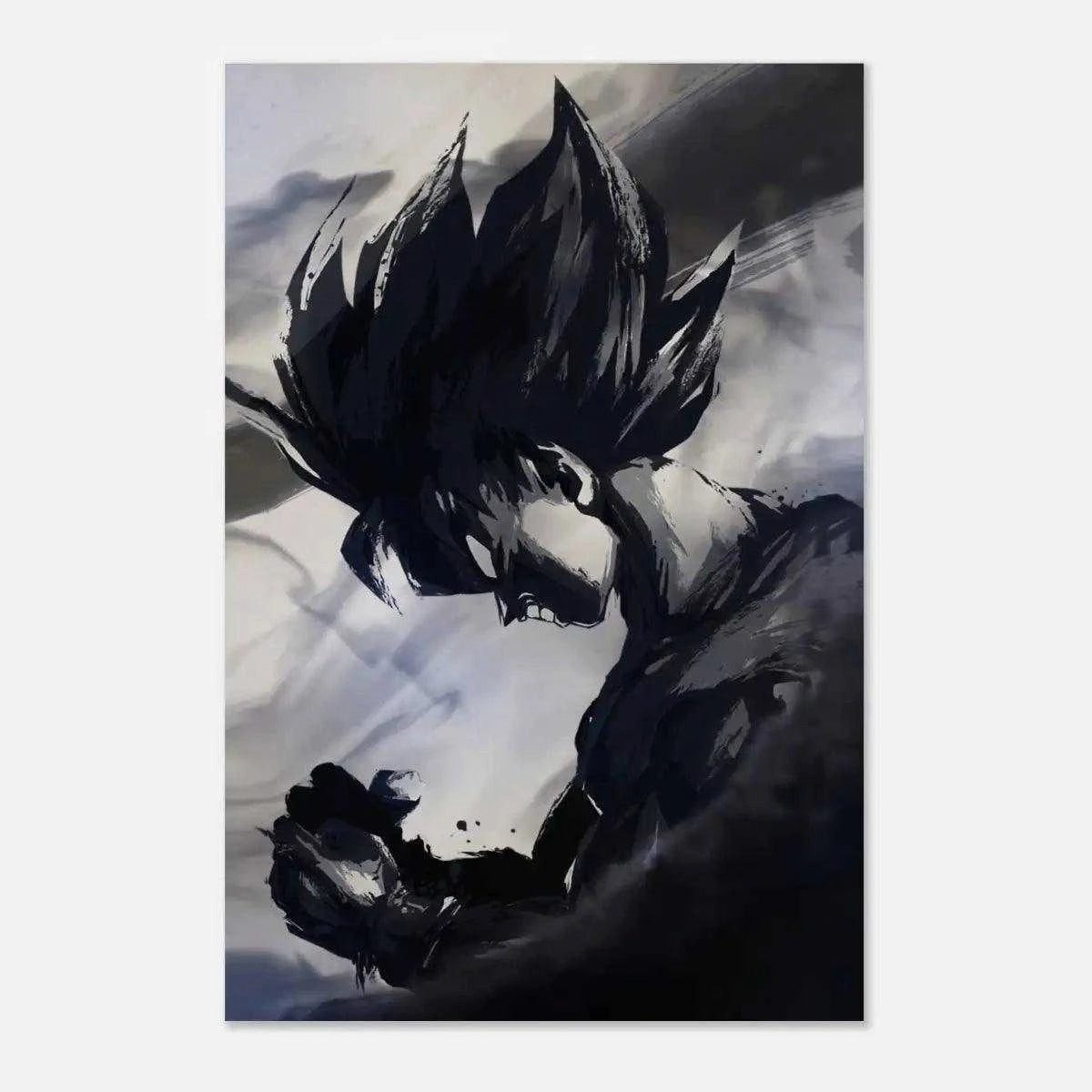 SimpleCanvas Wandbild Goku Black and White - Dragon Ball - Anime Leinwandbi günstig online kaufen