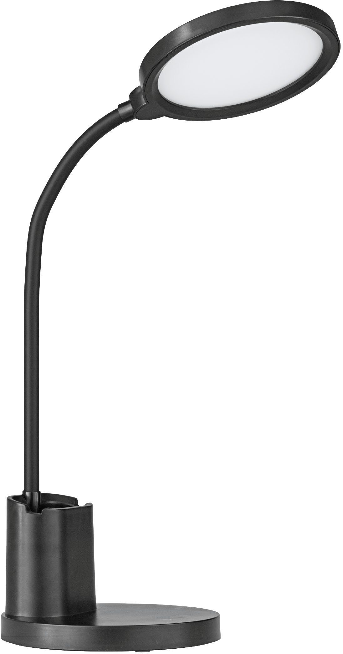 EGLO Tischleuchte schwarz - - warmweiß in LED - Tischleuchte BROLINI, fest aus 2,1W warmweiß kaltweiß Kunststoff integriert, kaltweiß, 