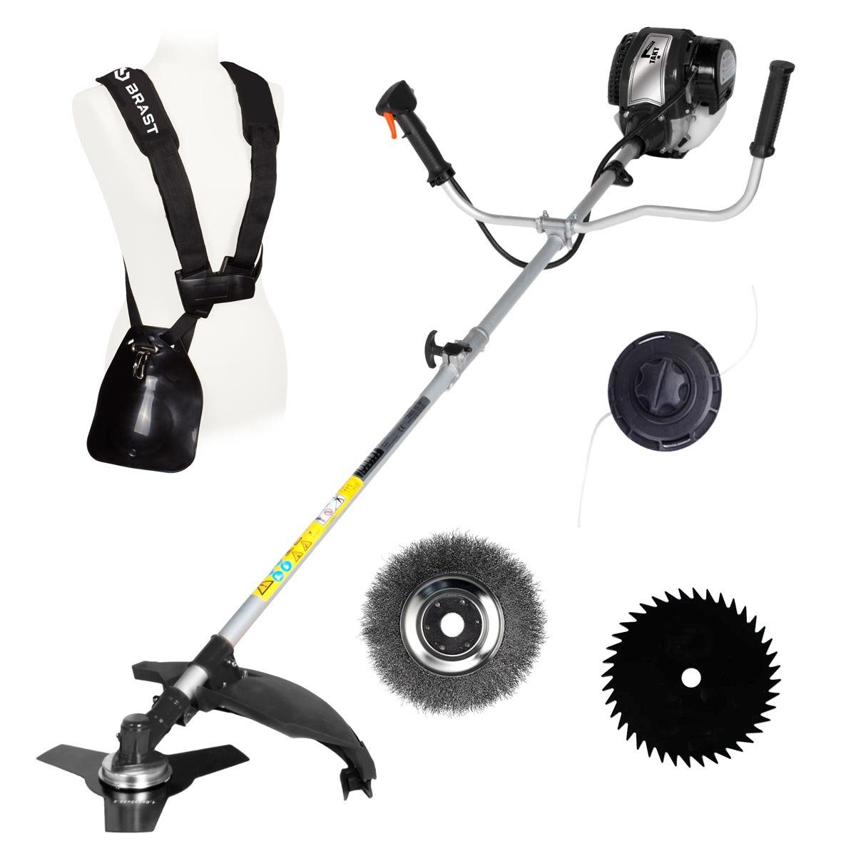 BRAST Benzin-Motorsense 4-Takt Benzin 2 in 1 Rasentrimmer Freischneider, in günstig online kaufen