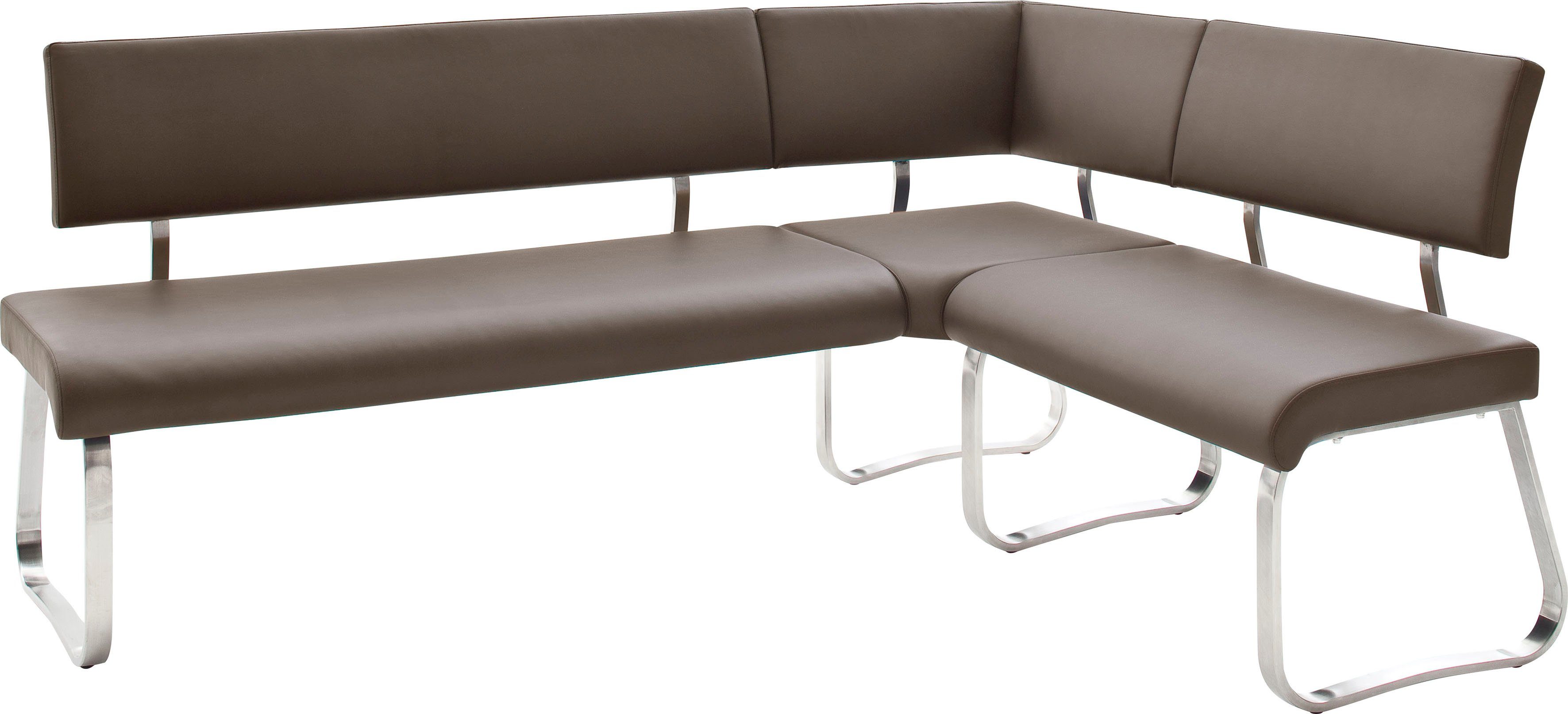 MCA furniture Eckbank Arco, Eckbank frei im Raum stellbar, Breite 200 cm, belastbar bis 500 kg