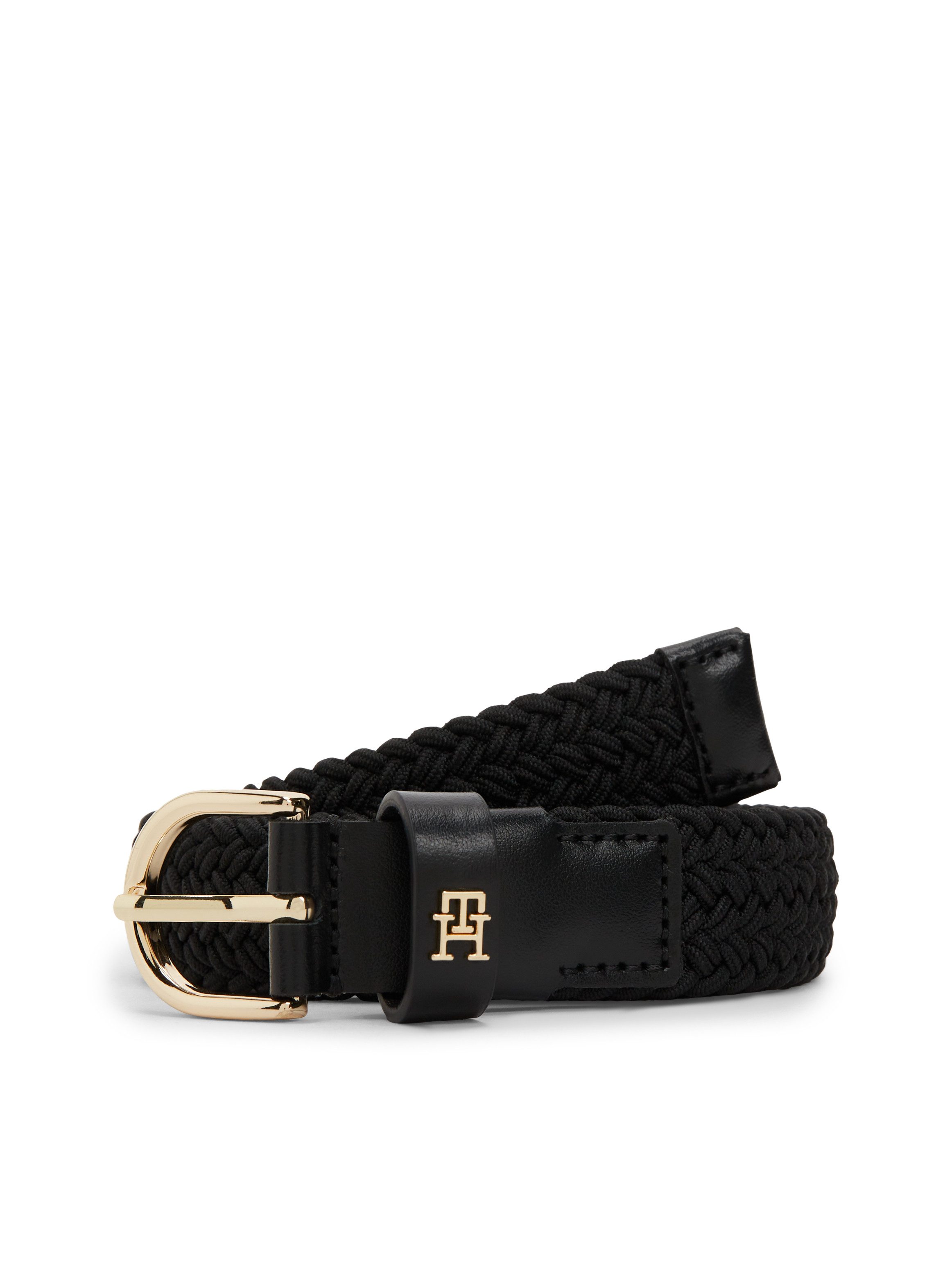 Tommy Hilfiger Stretchgürtel ESSENTIAL EFFORTLESS 2.5 ELASTIC geflochtener Stretch-Gürtel mit TH-Monogramm