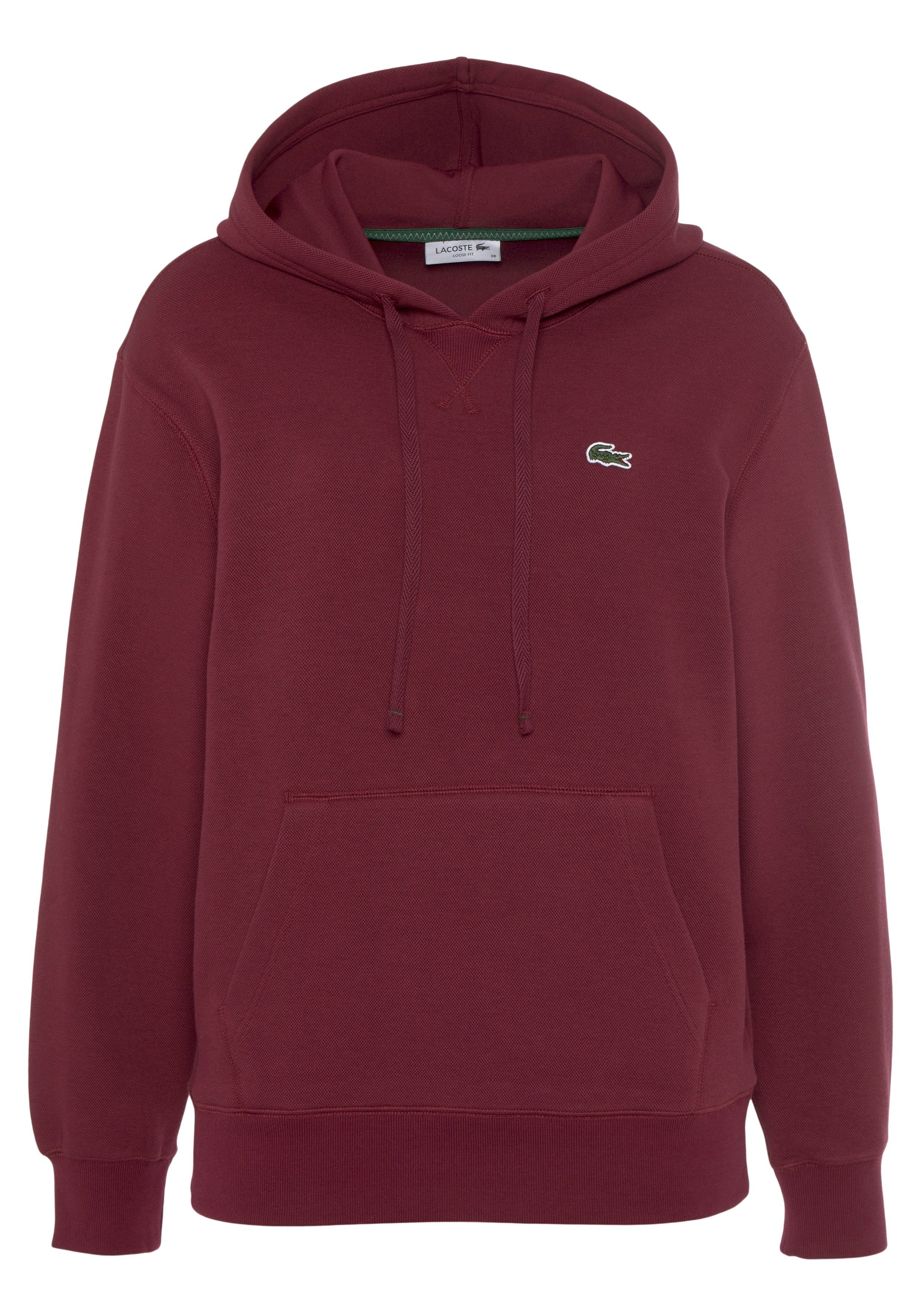 Lacoste Kapuzensweatshirt mit Lacoste-Krokodil-Stickerei