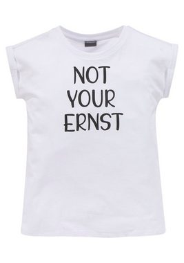 KIDSWORLD T-Shirt NOT YOUR ERNST legere Form mit kleinem Ärmelaufschlag