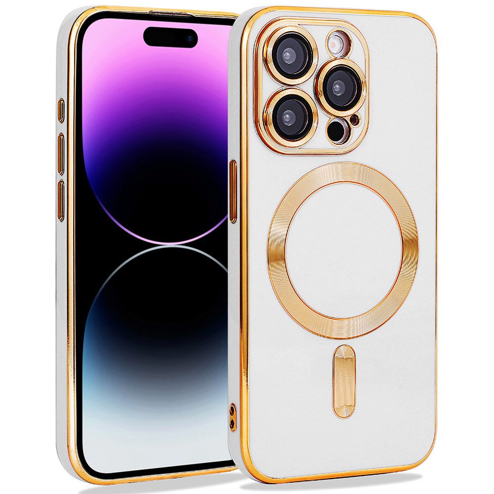 FITSU Handyhülle Case für iPhone 14 Pro Handyhülle MagSafe kompatibel mit Kameraschutz 6,12 Zoll, MagSafe kompatible Schutzhülle für iPhone 14 Pro Hülle Handyschale