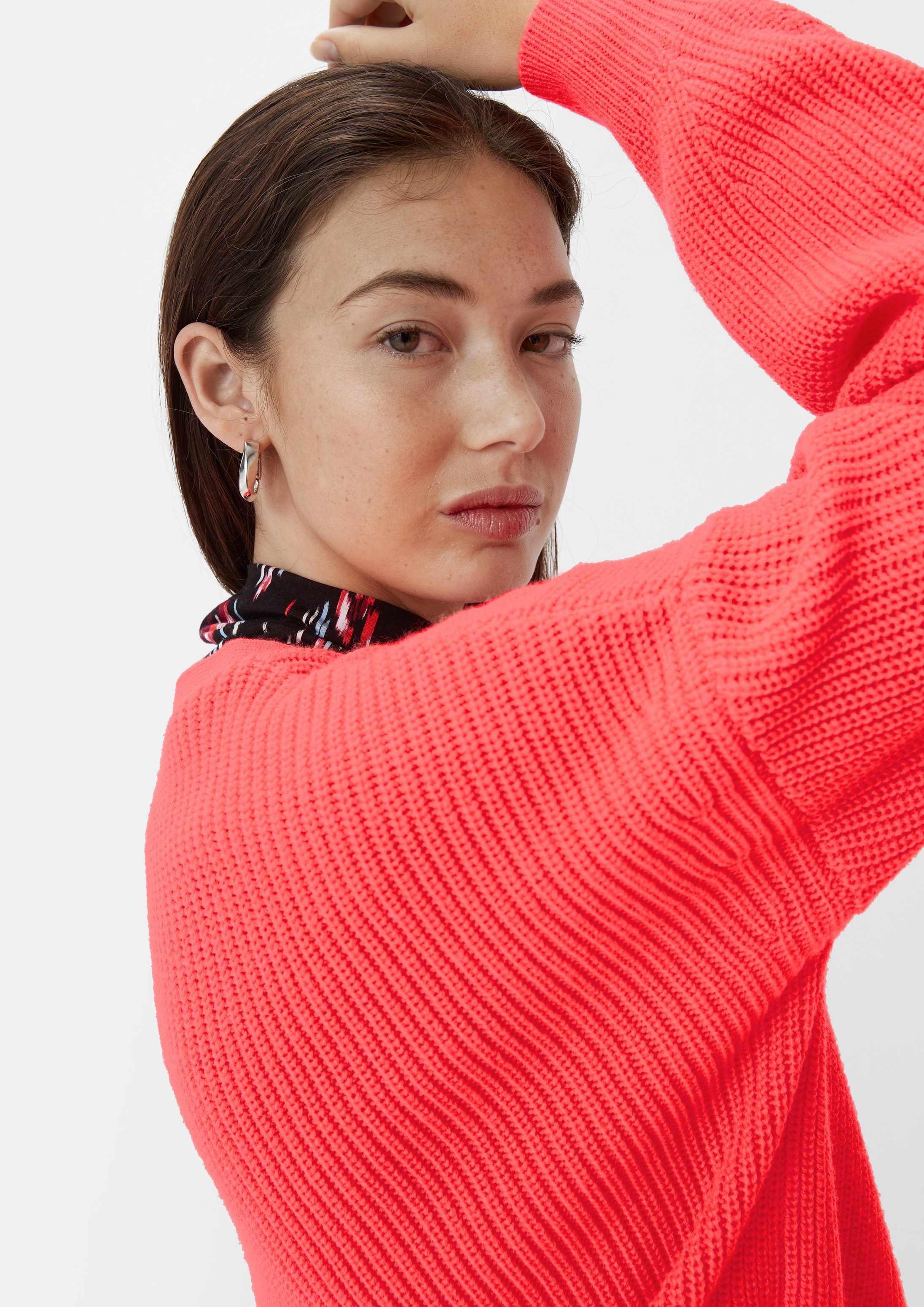 comma Cardigan Strickjacke Strickjacke aus Wollmix