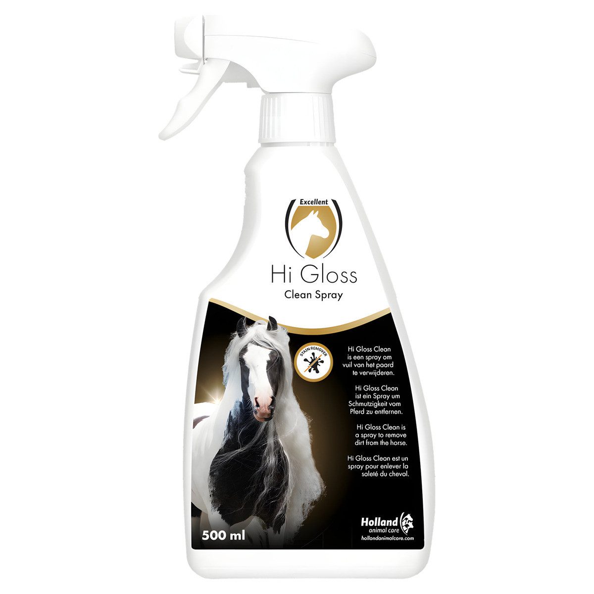 Excellent Horse Pferdebürste Hi Gloss Clean Spray