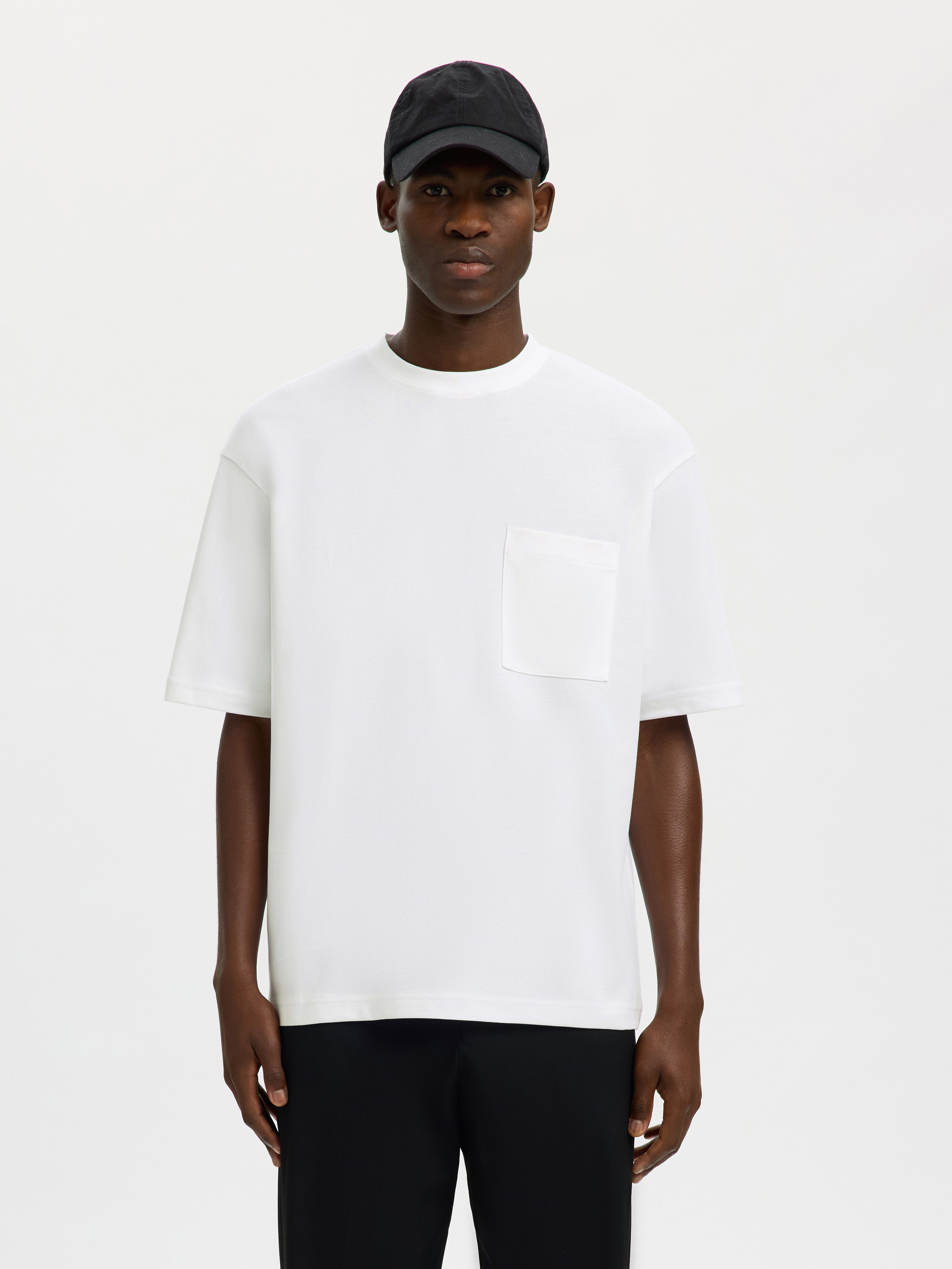 T-Shirt SLHLOOSEOSCAR POCKET SS TEE NOOS