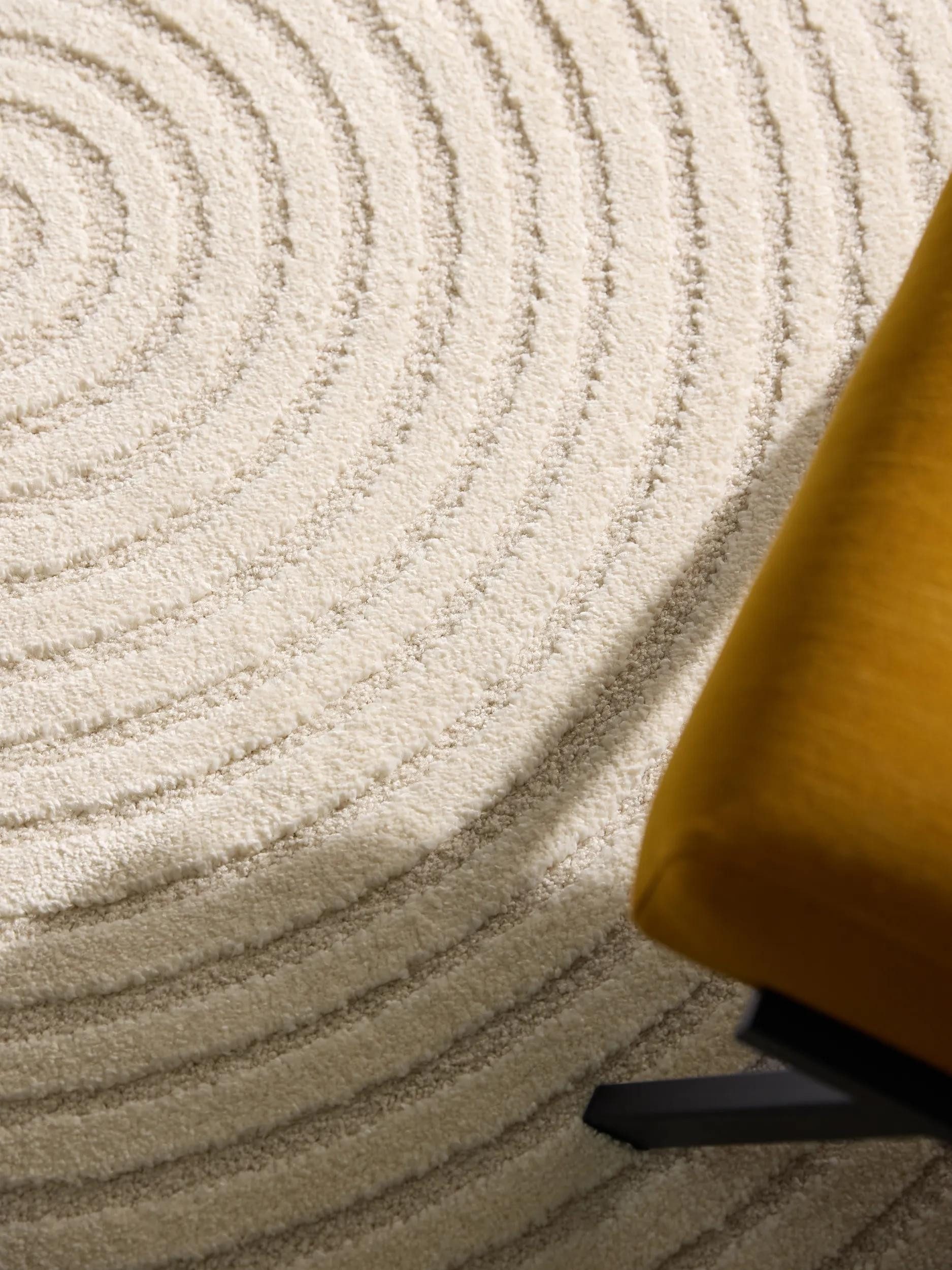 benuta Teppich Eve, rund, Höhe: 11 mm, Teppich Wohnzimmer, Schlafzimmer, Esszimmer, Flur, Kunstfaser, Cozy