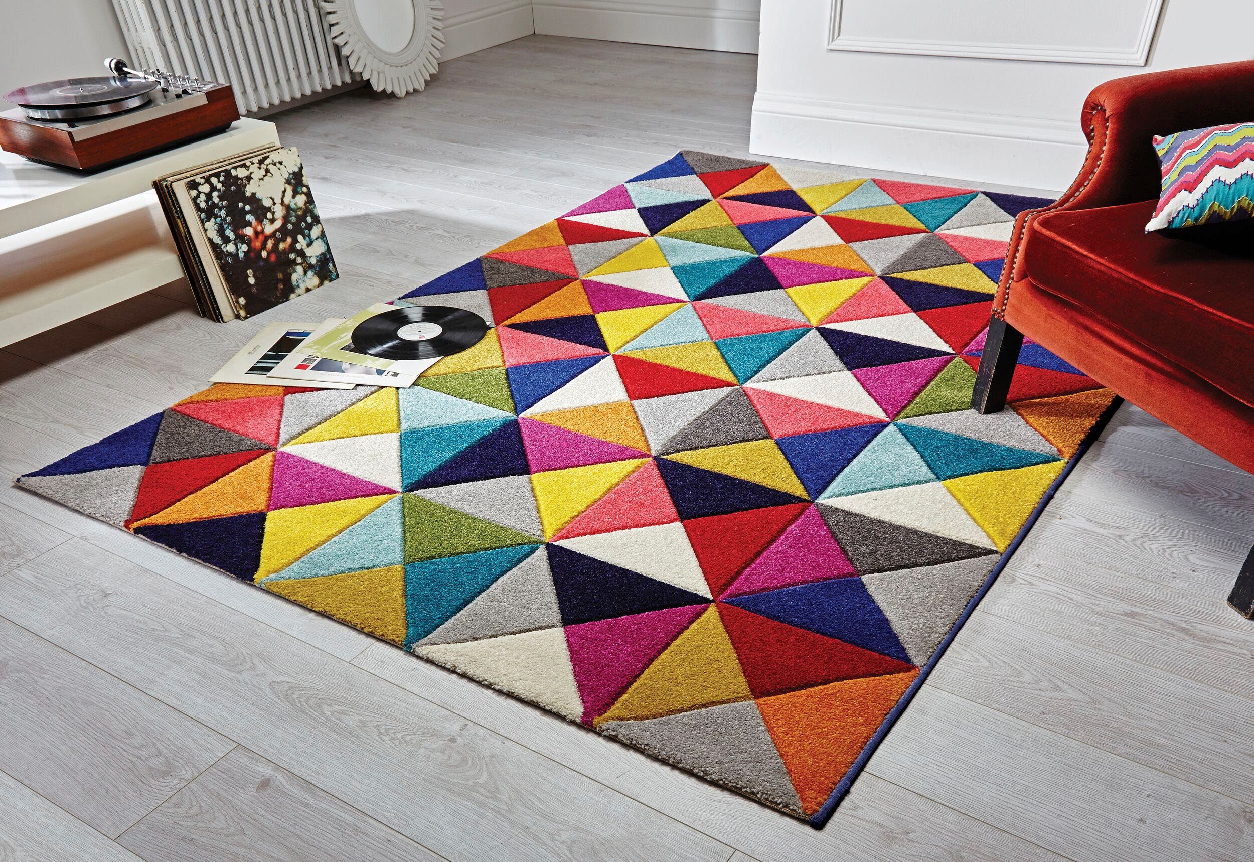 FLAIR RUGS Teppich SAMBA, Höhe: 10 mm, Handgeschnitzt