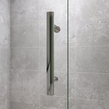 duschspa Duschwand Duschwand Duschtrennwand Faltwand Scharnierwand Drehwand Glaswand, Einscheibensicherheitsglas, Sicherheitsglas, (Set), Glas, Nano Glas
