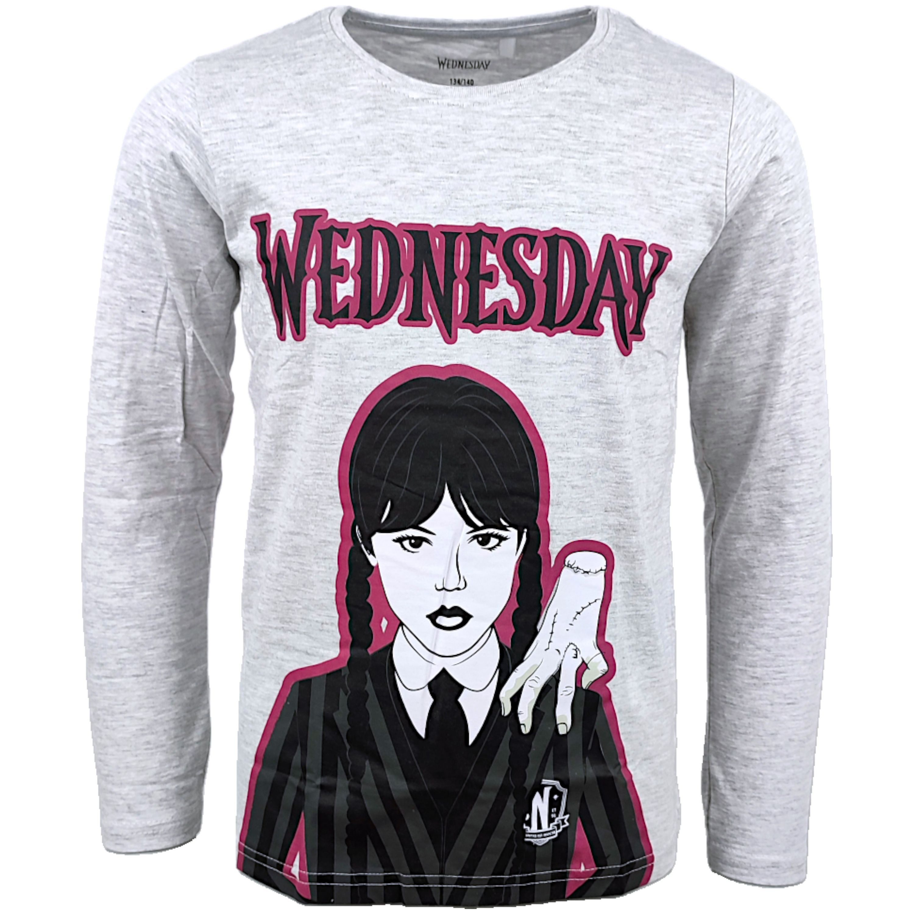 Wednesday Langarmshirt Mädchen Shirt aus Baumwolle Gr. 134 - 164 cm