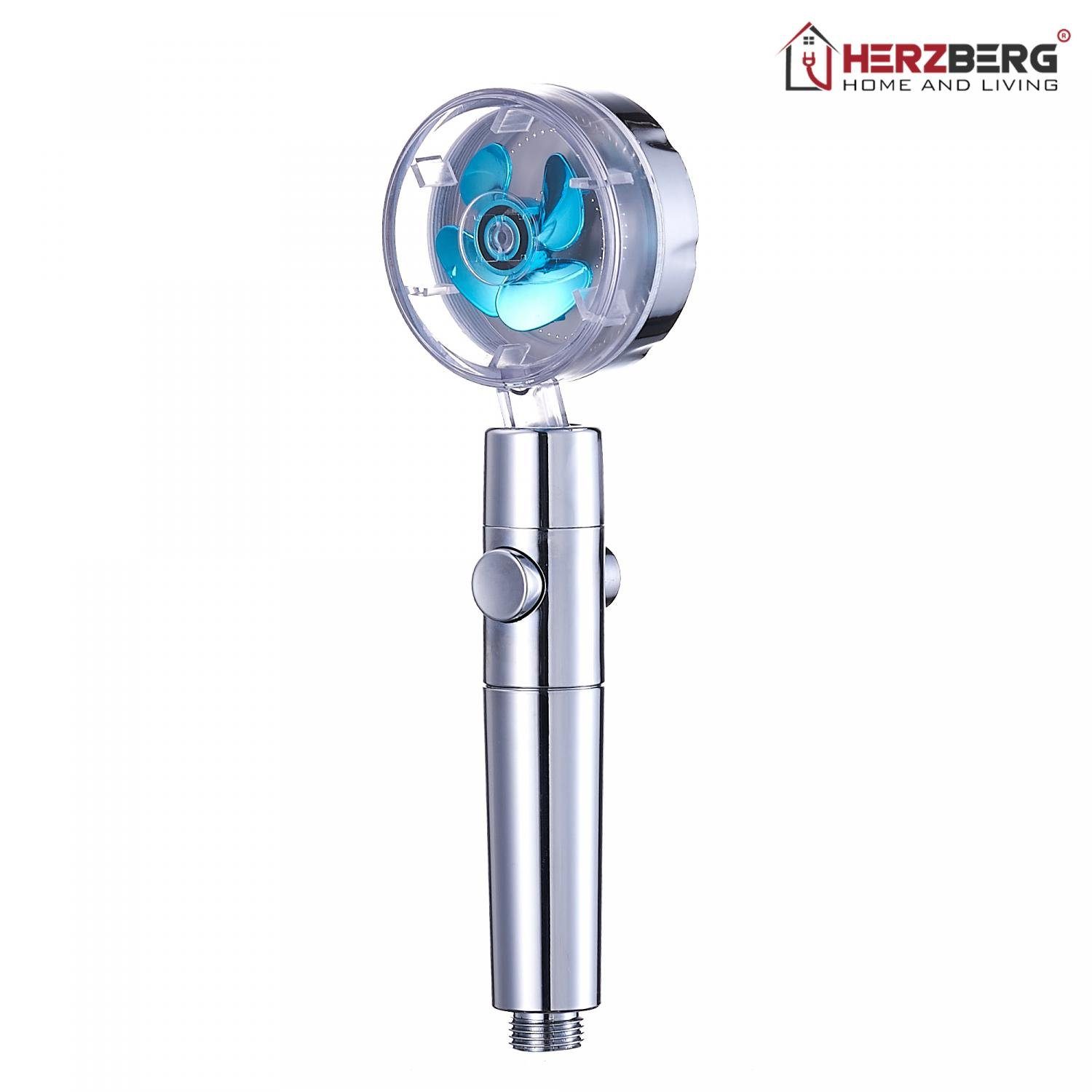 Herzberg Duschbrause Herzberg Turbolader-duschkopf Blau