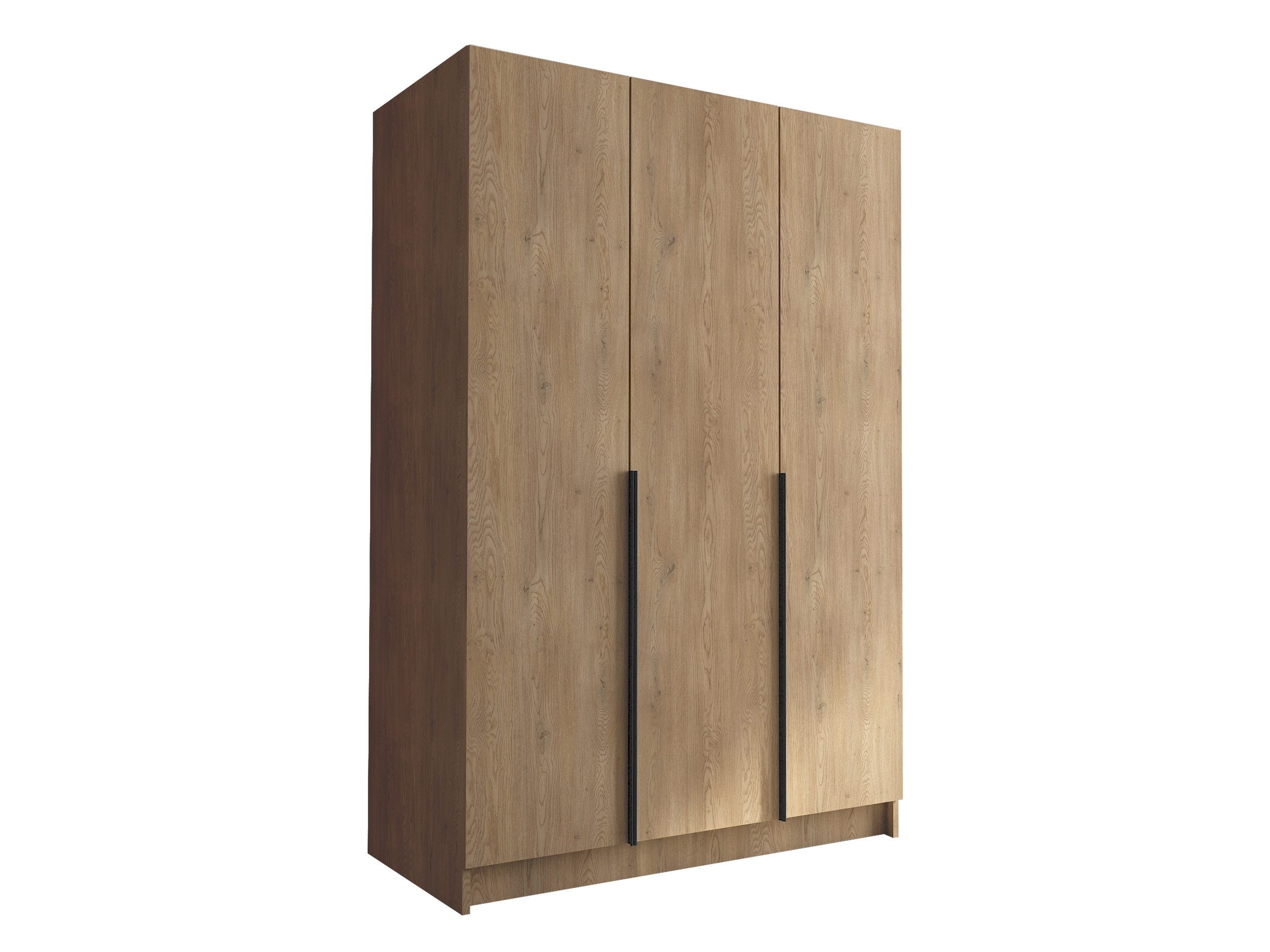 MIRJAN24 Kleiderschrank Calia I (mit drei Drehtüren) Kleiderstange, Metallgriffe