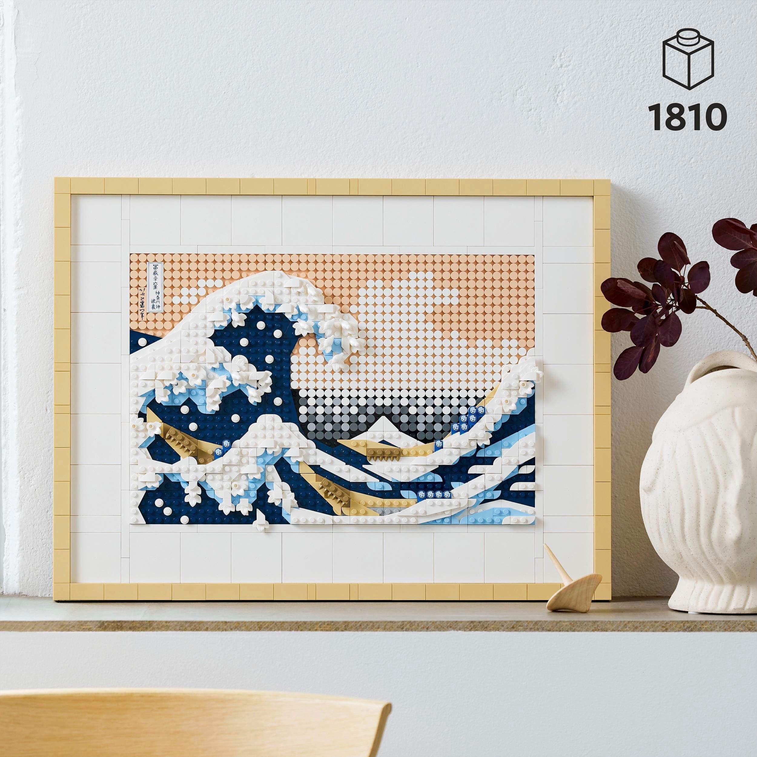 (1810 Hokusai Art, LEGO® Welle LEGO® St) (31208), Große Konstruktionsspielsteine –