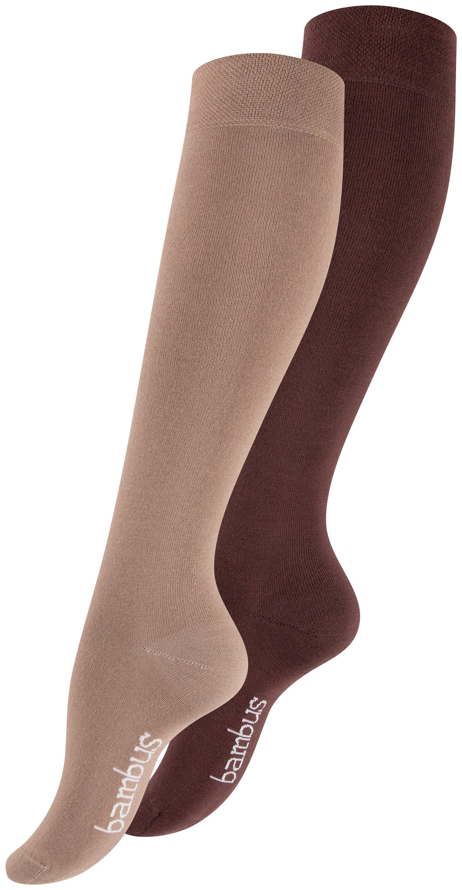 Vincent Creation® Kniestrümpfe (4-Paar) mit handgekettelter Spitze