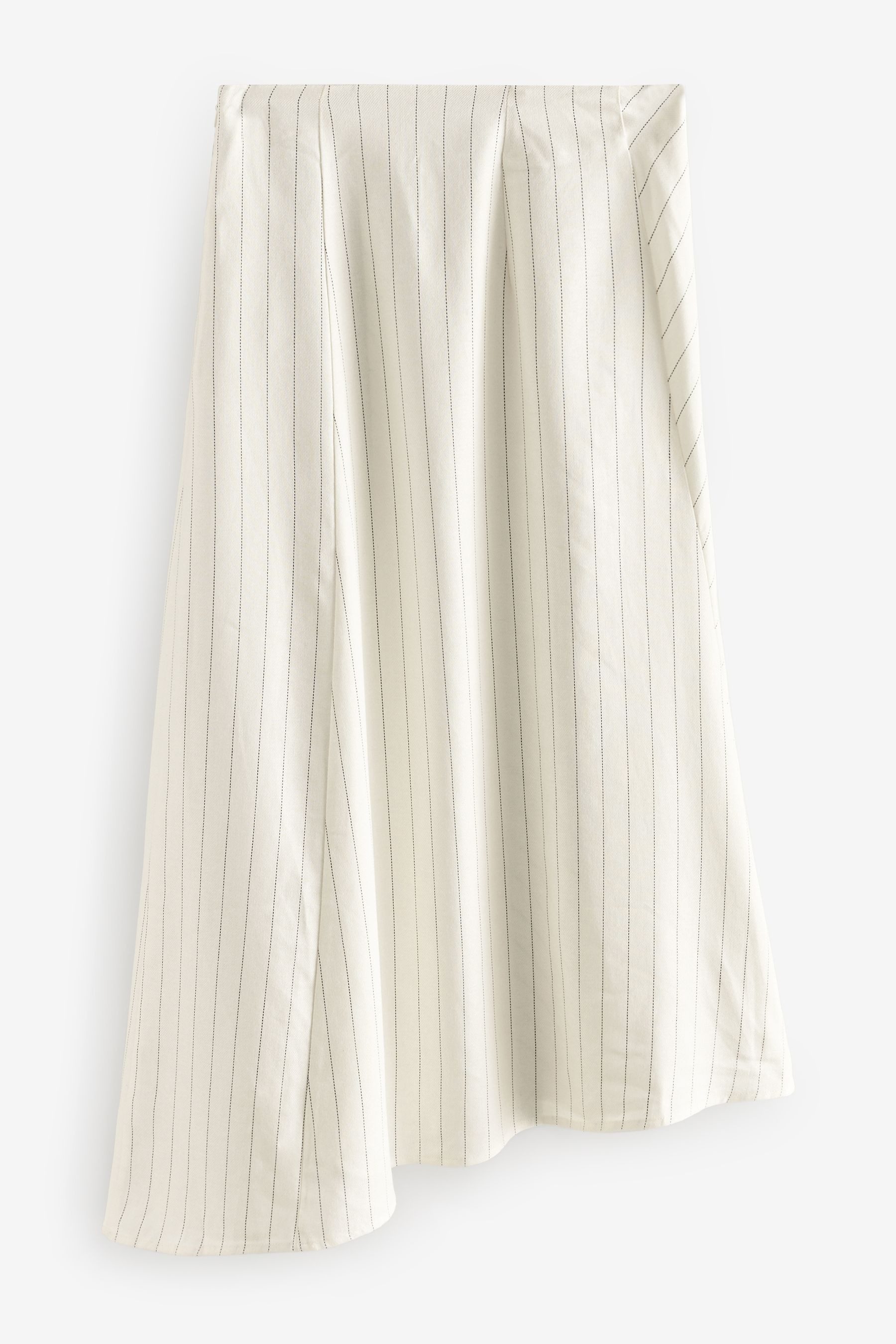 Next Midirock Gestreifter, asymmetrischer Midirock mit Leinen (1-tlg) günstig online kaufen