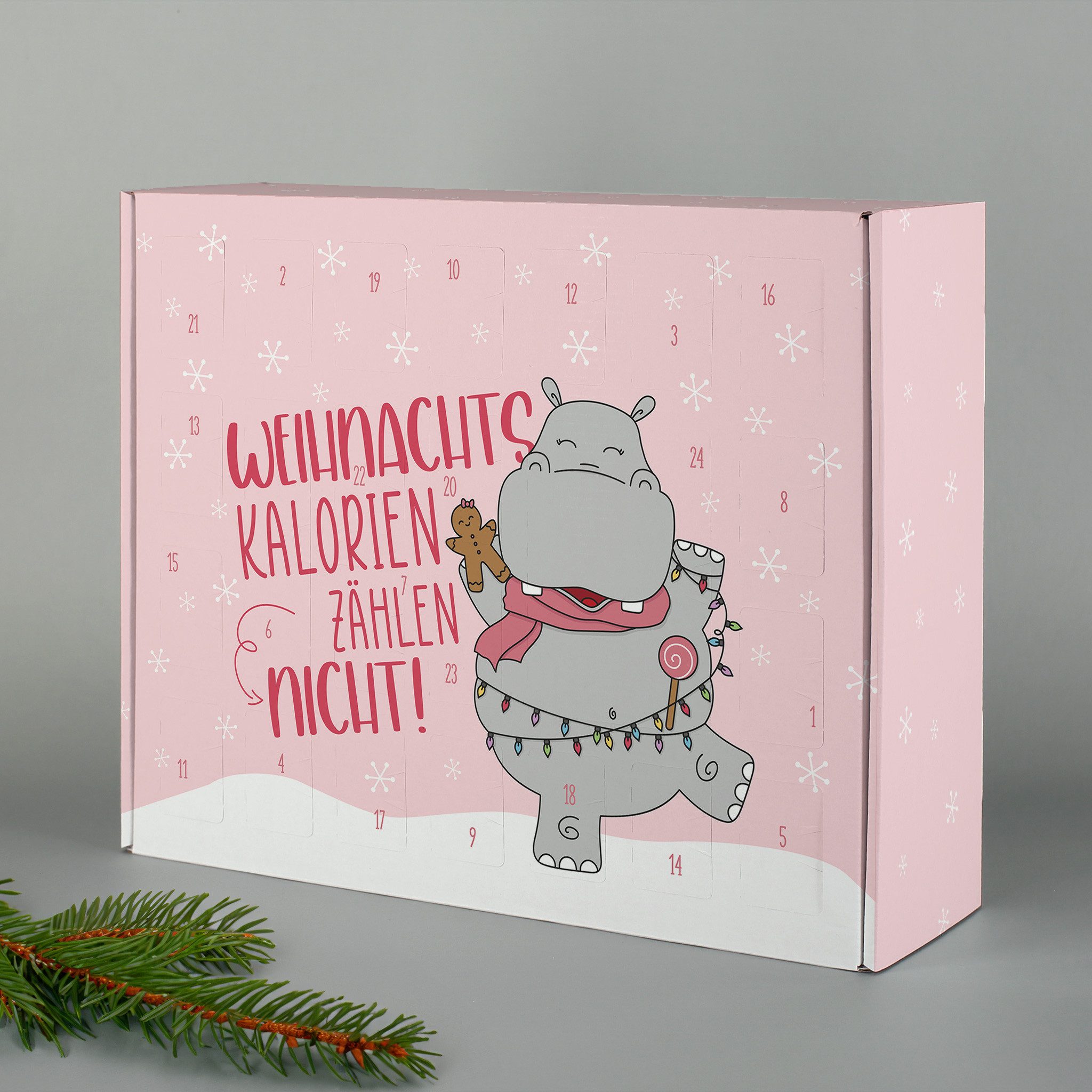 Herz & Heim befüllbarer Adventskalender mit festlichen Motiven zu Weihnachten - DIY Adventskalender, zum selbst Befüllen, aus stabiler Pappe – Bild 2 von 5