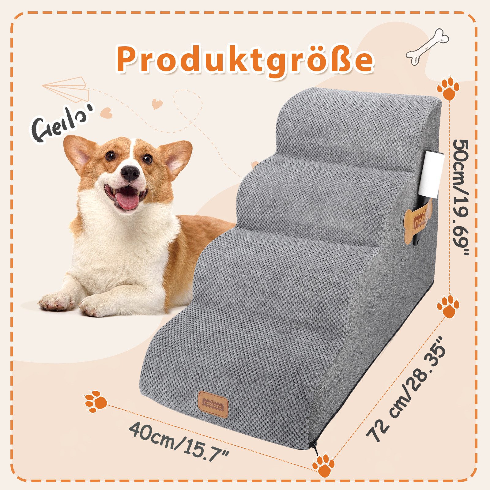 nobleza Hundematte Hundetreppe für Kleine Hunde günstig online kaufen