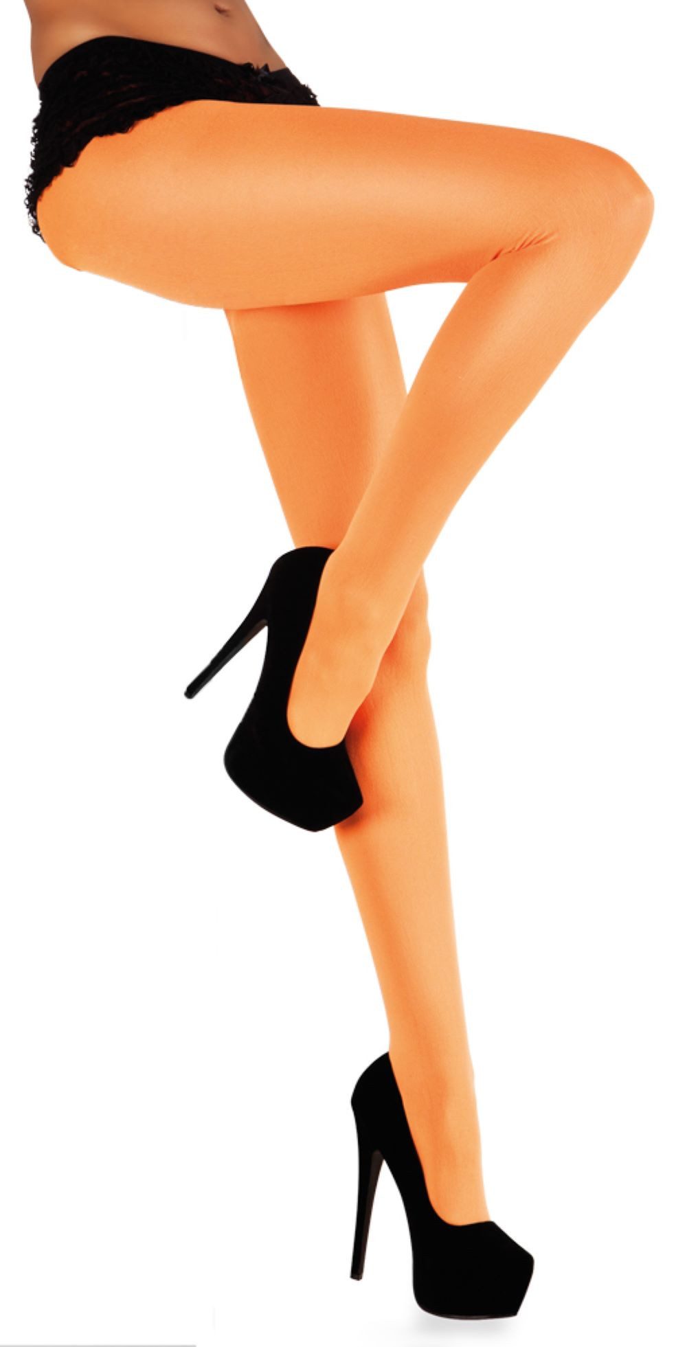 Boland Blaster Blickdichte Strumpfhose für Damen 40 DEN, Neon Or