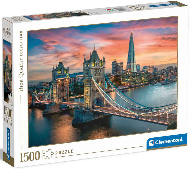 Clementoni® Puzzle High Quality Collection, London im Zwielicht, 1500 Puzzleteile, Made in Europe; FSC® - schützt Wald - weltweit