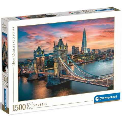 Clementoni® Puzzle High Quality Collection, London im Zwielicht, 1500 Puzzleteile, Made in Europe; FSC® - schützt Wald - weltweit