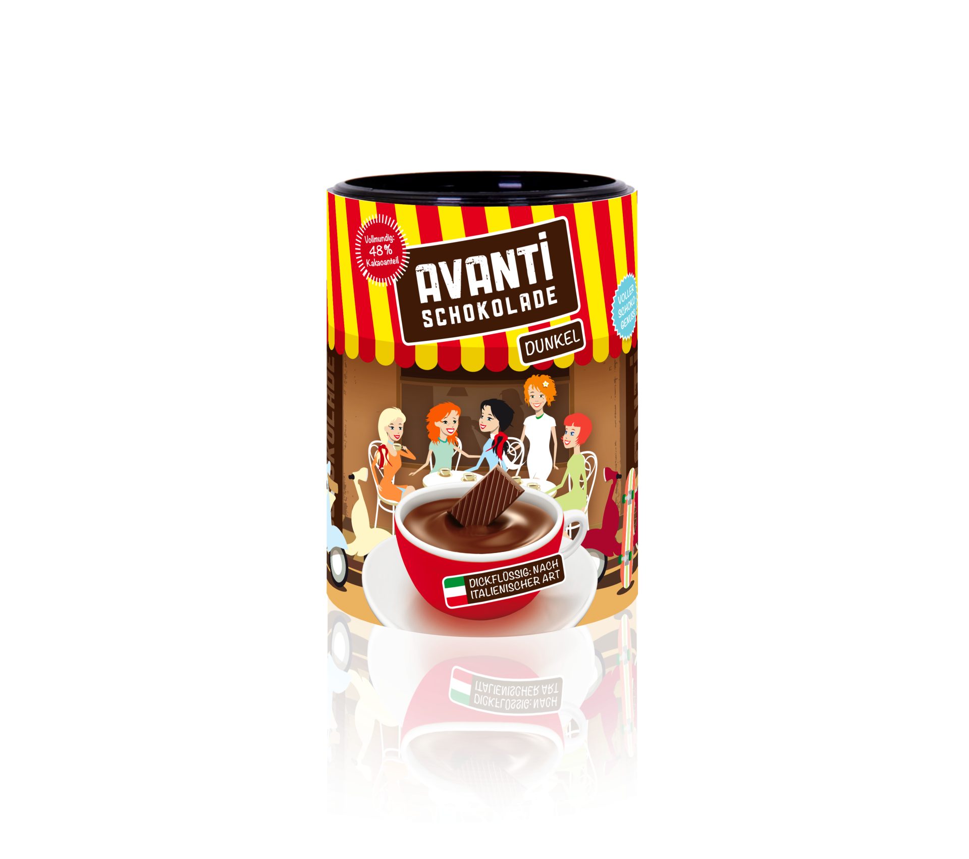 LK Trend & Style Kakao AVANTI Trinkschokolade 4x30g Probierset, 4 x 30 g, (Hot Chocolate, Ruby, Weiss, Dunkel, Vollmilch), welche Schokolade trifft deinen Geschmack?