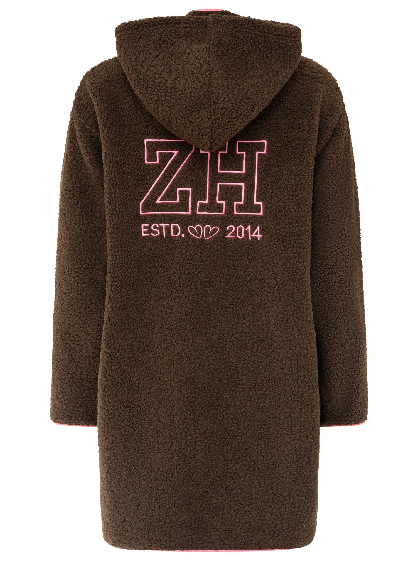 Zwillingsherz Kapuzensweatjacke "Oversized Teddy Hoodiemantel" – Bild 2 von 2