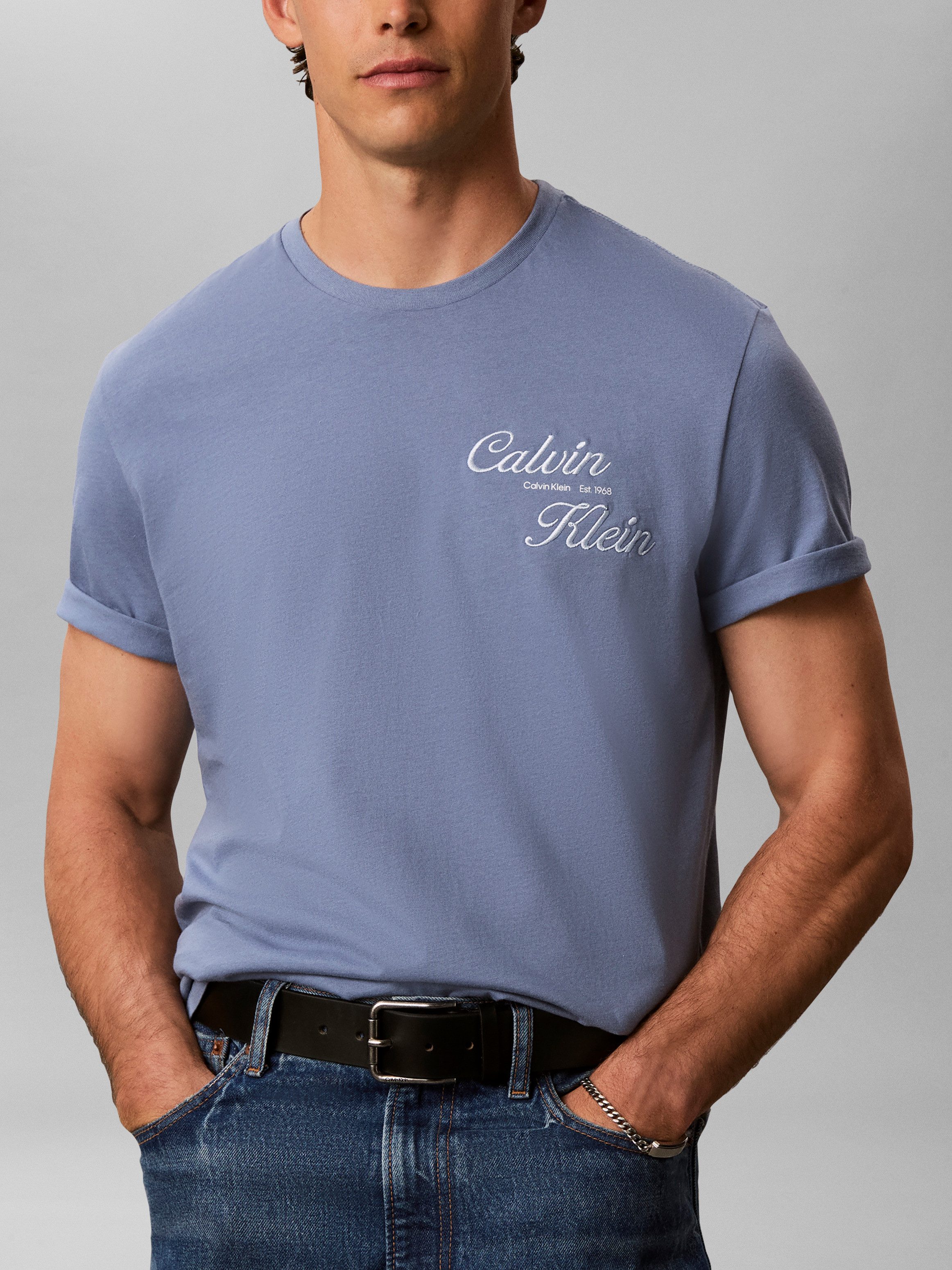 Calvin Klein Jeans T-Shirt CALVIN KLEIN Regular fit mit Print – Bild 2 von 5