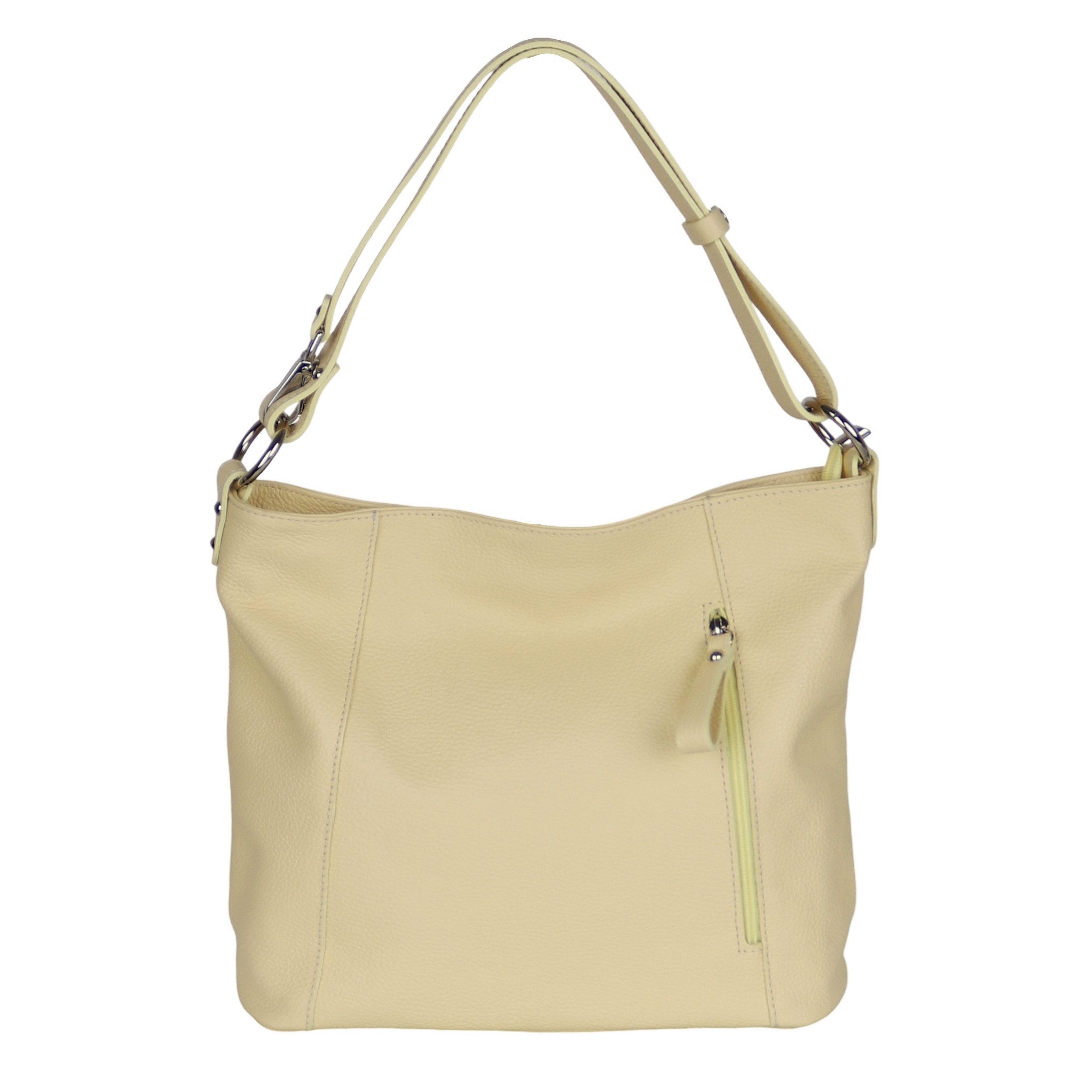 MIRROSI Umhängetasche Damen, Schultertasche,Aus Echtleder, Made in Italy (ca.37x28x11cm)