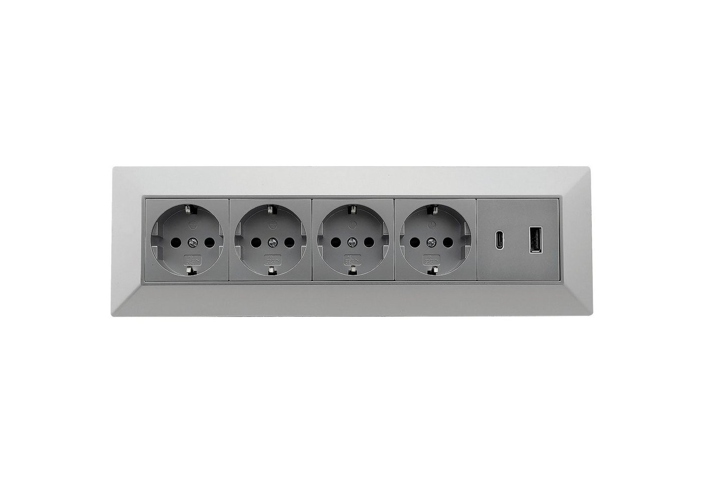Thumbnail - ChiliTec Schalter CHILITEC Steckdosenblock 23789, 4-fach, USB-A+C