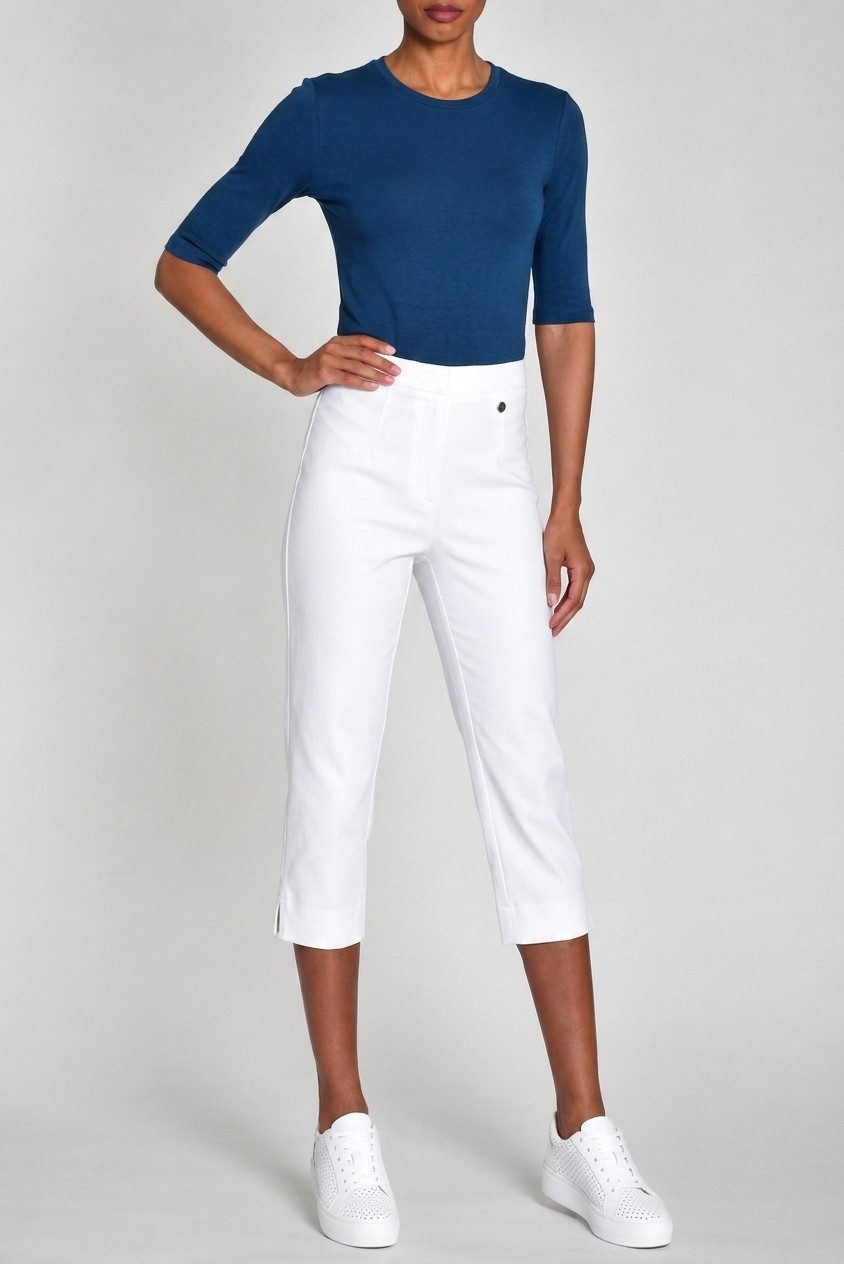 ROBELL Caprihose MARIE-Capri-Hose,3/4 leichte Sommerhose, elastischer Bund, Schlupfhose ... richtig FÜR DIESEN SOMMER !