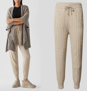 Ralph Lauren Strickhose POLO RALPH LAUREN Cashmere Wool Pants Trousers Jogginghose Trainings-H