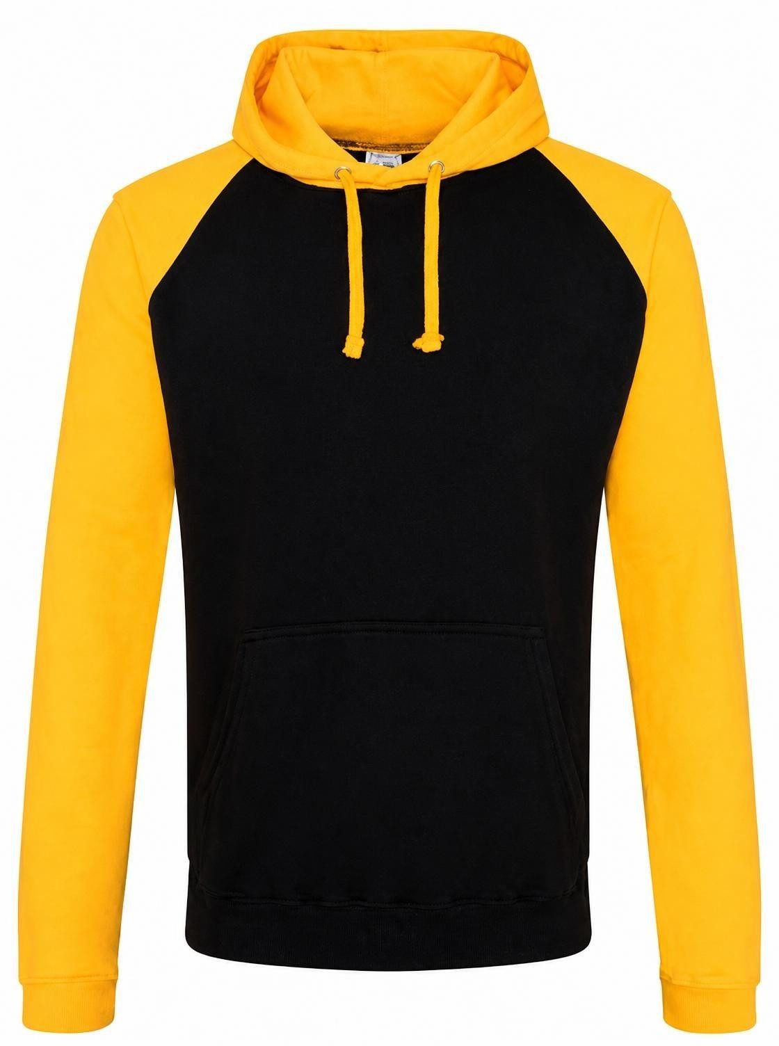 Just Hoods Kapuzenpullover Herren Baseball Hoodie / (WRAP)-zertifizierte Produktion