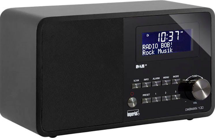 Digitalradio IMPERIAL (DAB) 100 DABMAN 7 TELESTAR RDS, (Digitalradio (DAB), UKW FM-Tuner, W) mit by schwarz