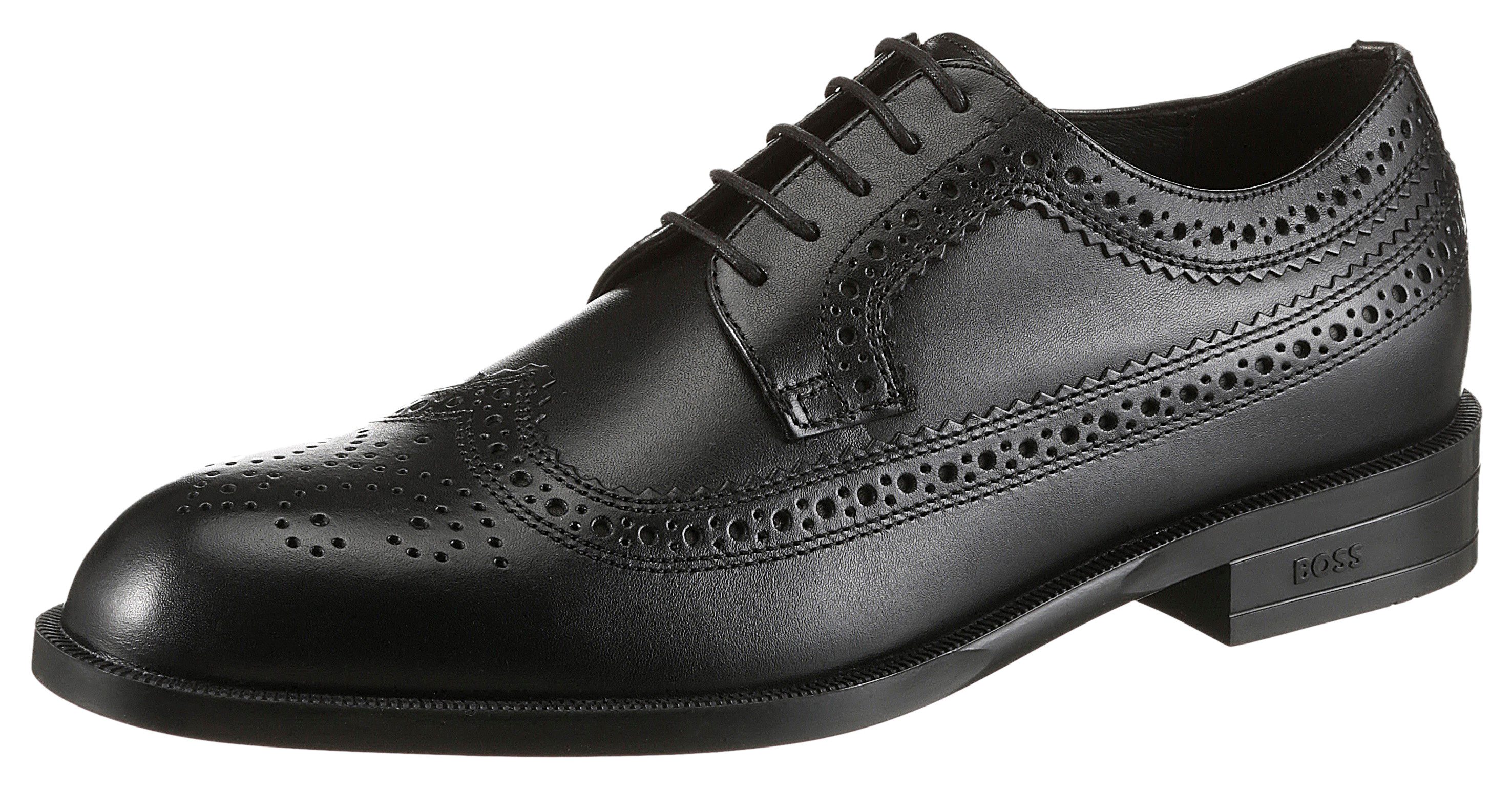 BOSS Tayil_Derb Budapester Businessschuh, Anzugschuh, Festtagsschuh mit Lyralochung