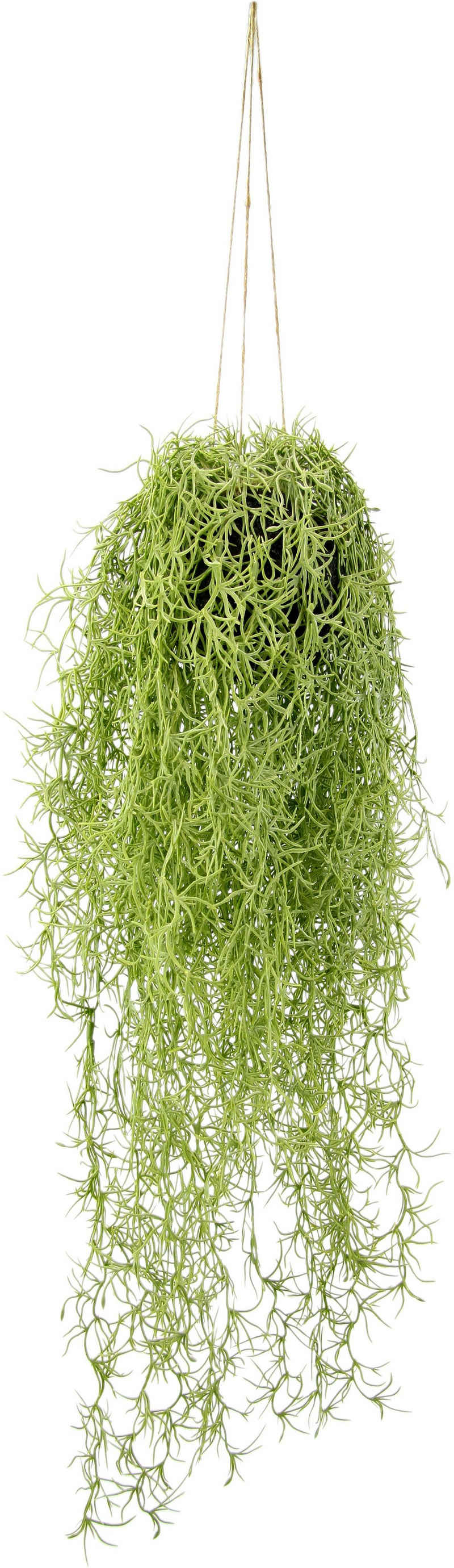 Kunstpflanze Mooshänger, I.GE.A., Höhe 70 cm, Mit Hängeampel