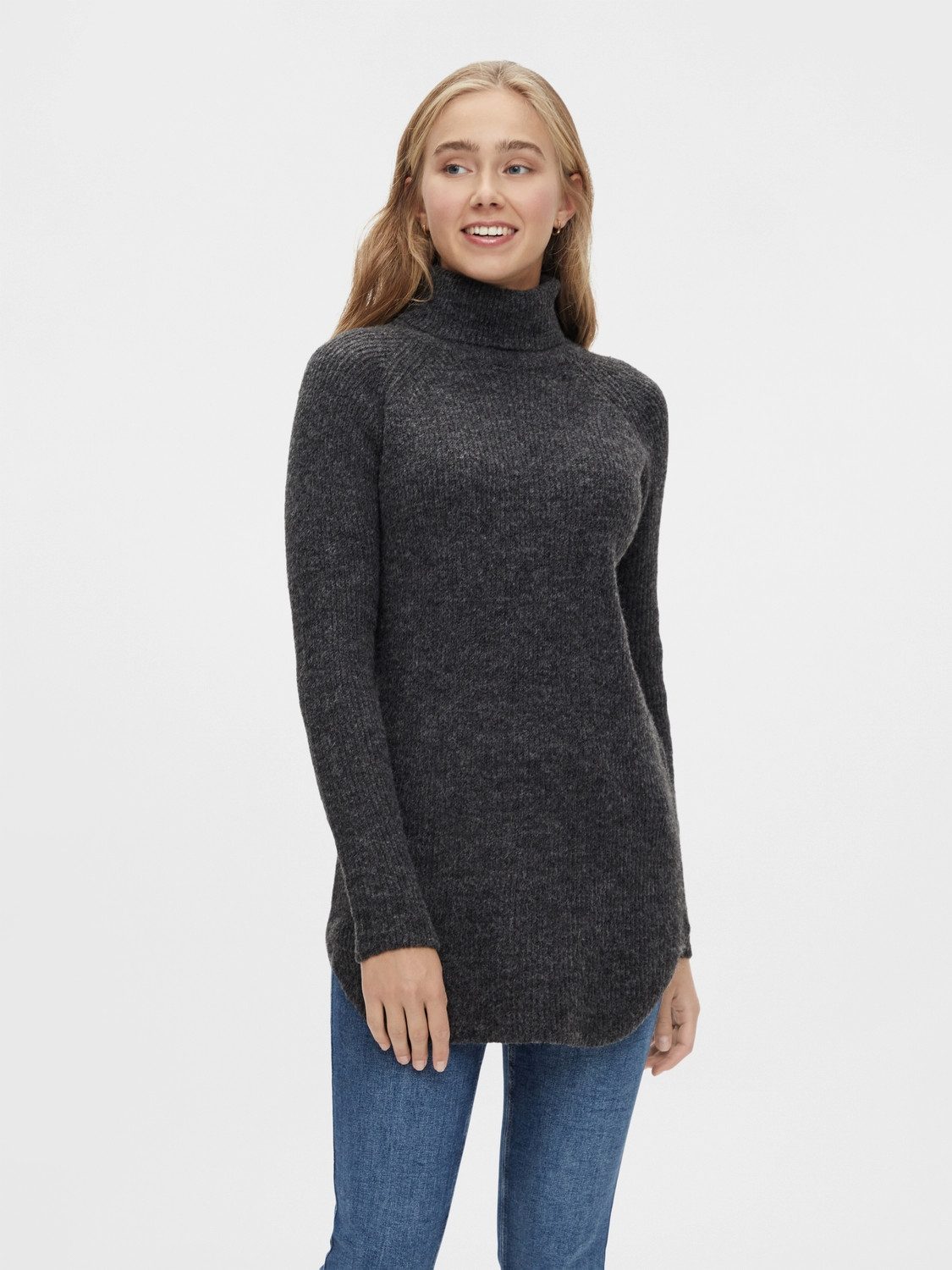 pieces Rollkragenpullover PCELLEN LS LONG KNIT günstig online kaufen