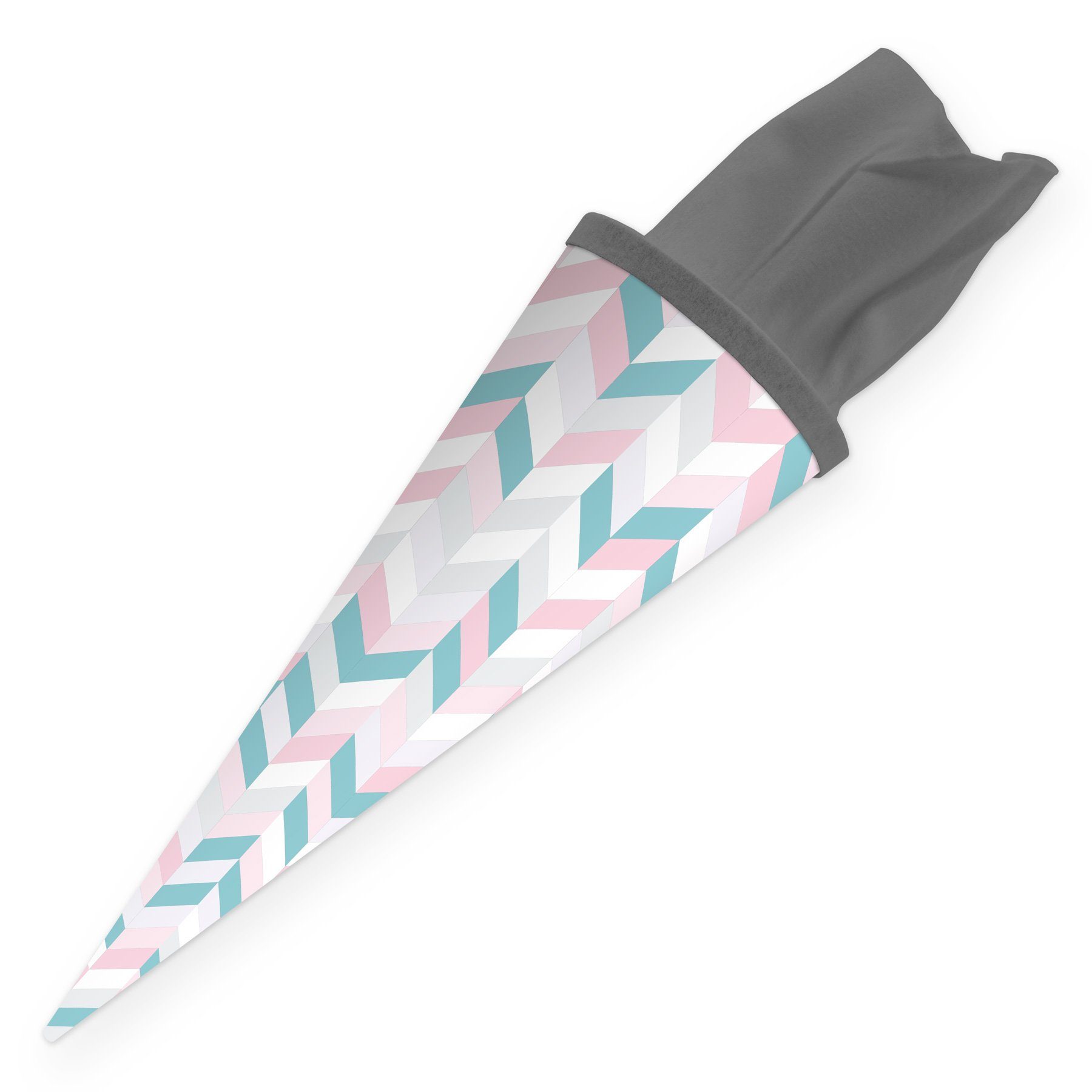 itenga Schultüte itenga Geschwister Schultüte 35cm "Muster Streifen" Pastelltöne