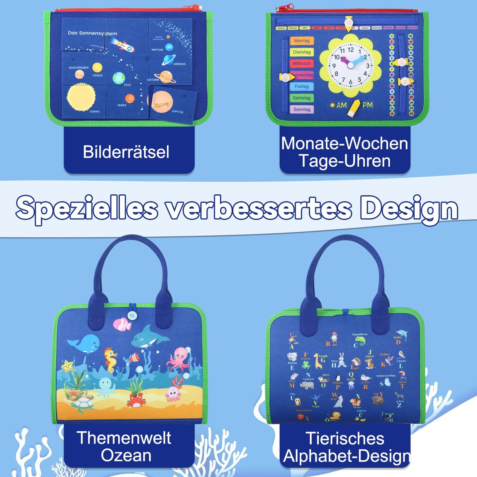 CLTYQ Lernspielzeug Busy Board Montessori-Spielzeug für Kleinkinder, Beschä günstig online kaufen