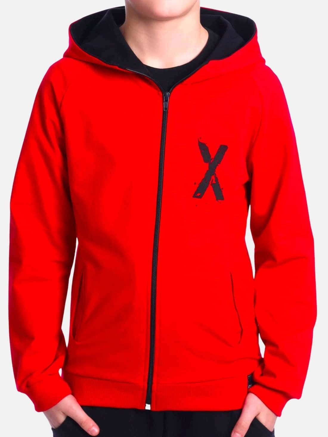 BEZLIT Kapuzensweatjacke Jungen Sweatjacke mit Rücken Print (1-tlg) Sweatshirt mit Kapuze Kängurutasche Hoodie mit Print