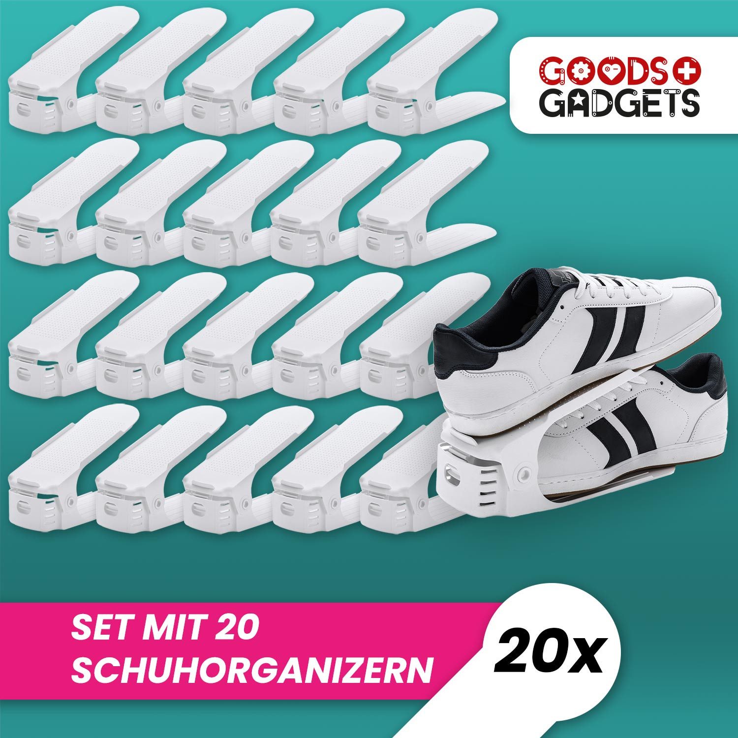 Goods+Gadgets Schuhstapler Schuhorganizer 50% mehr Platz, im Schuhregal Sch günstig online kaufen