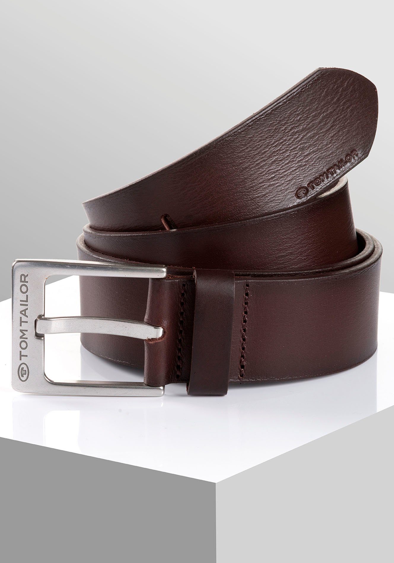 TOM TAILOR Ledergürtel TTCALVINPLUS 4 cm günstig online kaufen
