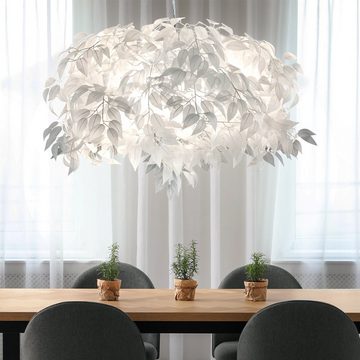 etc-shop LED Pendelleuchte, Leuchtmittel inklusive, Warmweiß, Blätterlampe Decke Deckenlampe Wohnzimmer hängend Modern Pendelleuchte
