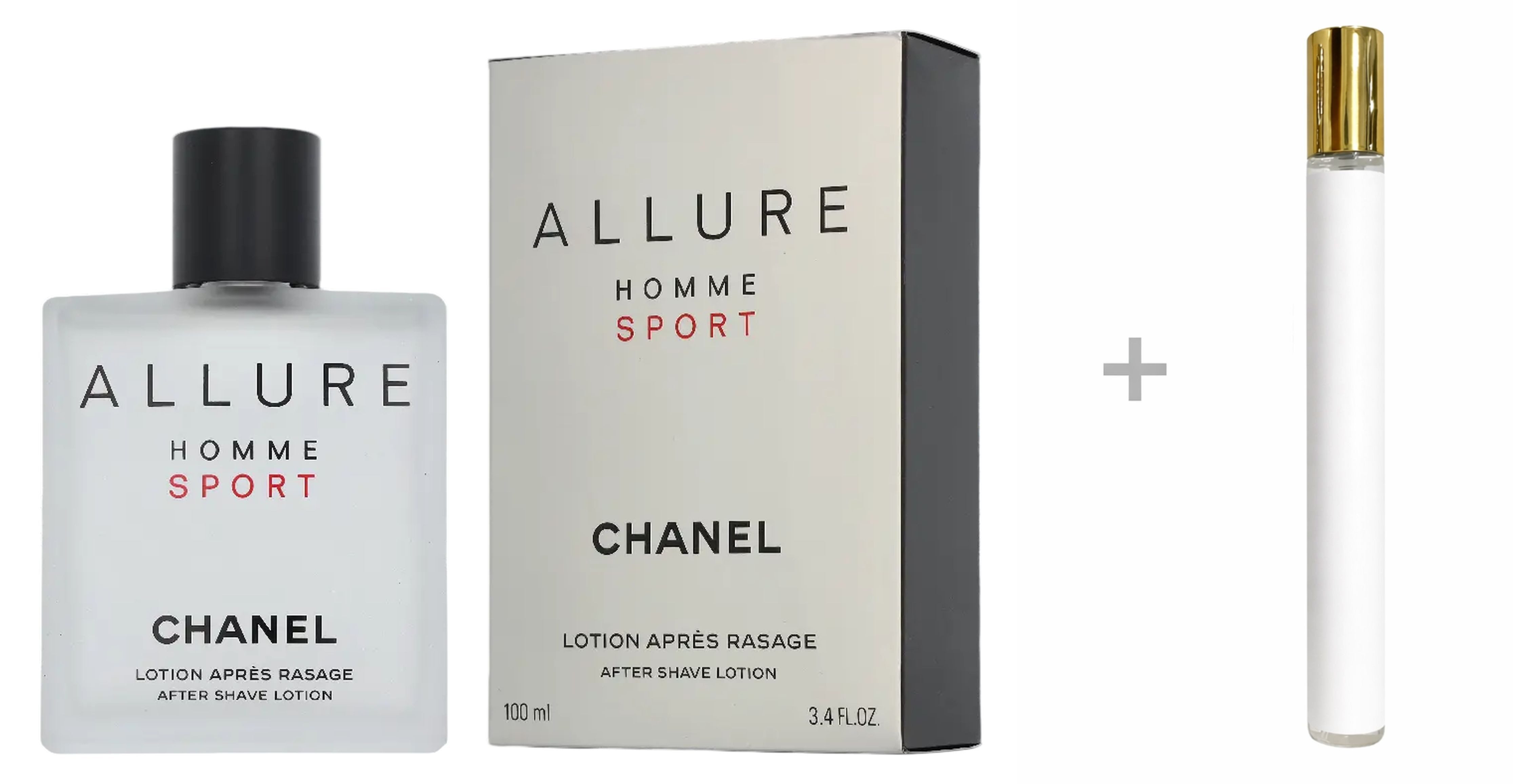 CHANEL After Shave Lotion Allure Homme Sport Herren + Reiseduft, CHANEL, Lotion Für Männer nach der Rasur