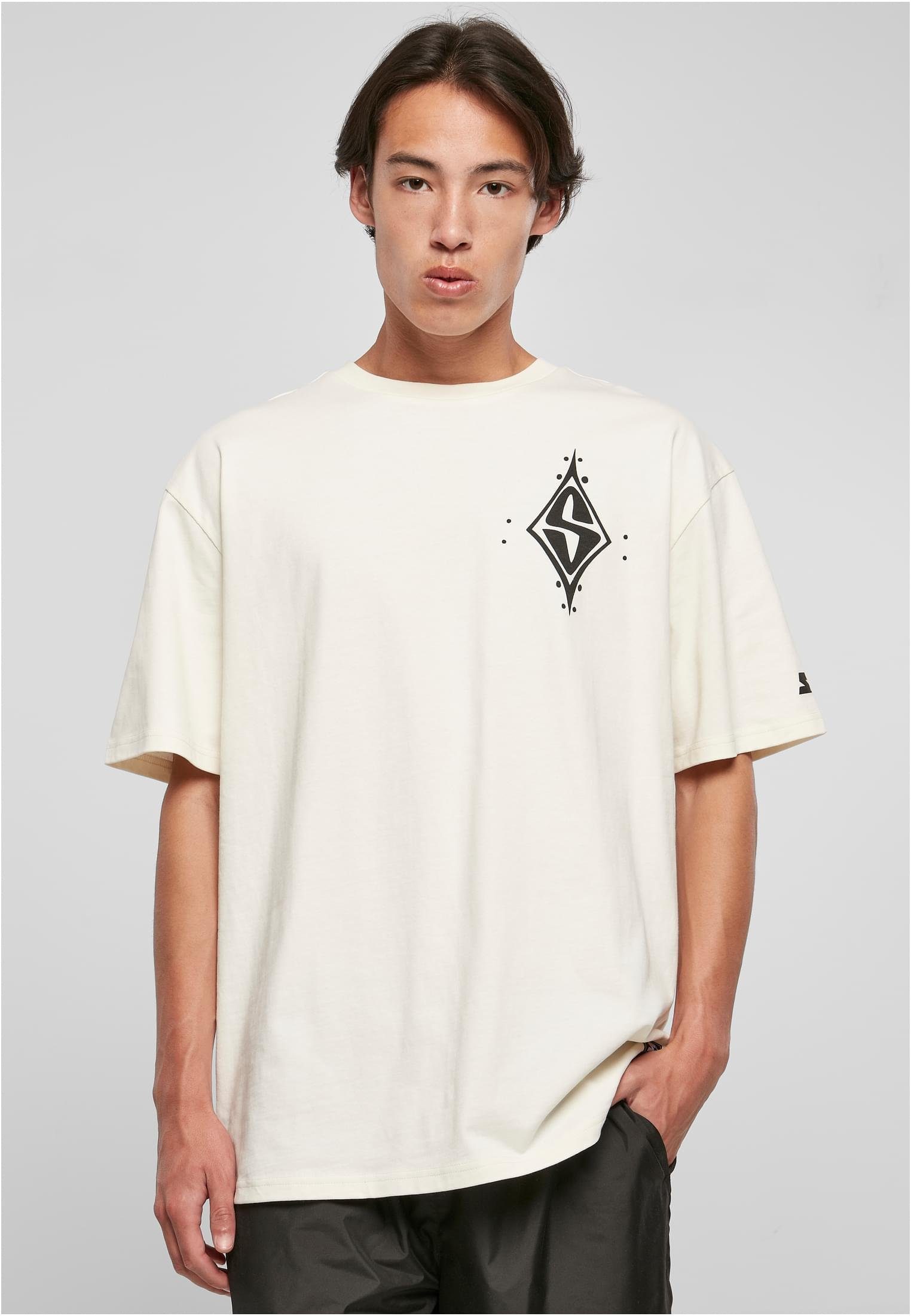 Starter Black Label T-Shirt Herren Starter Peak S Oversize Tee (1-tlg) palewhite