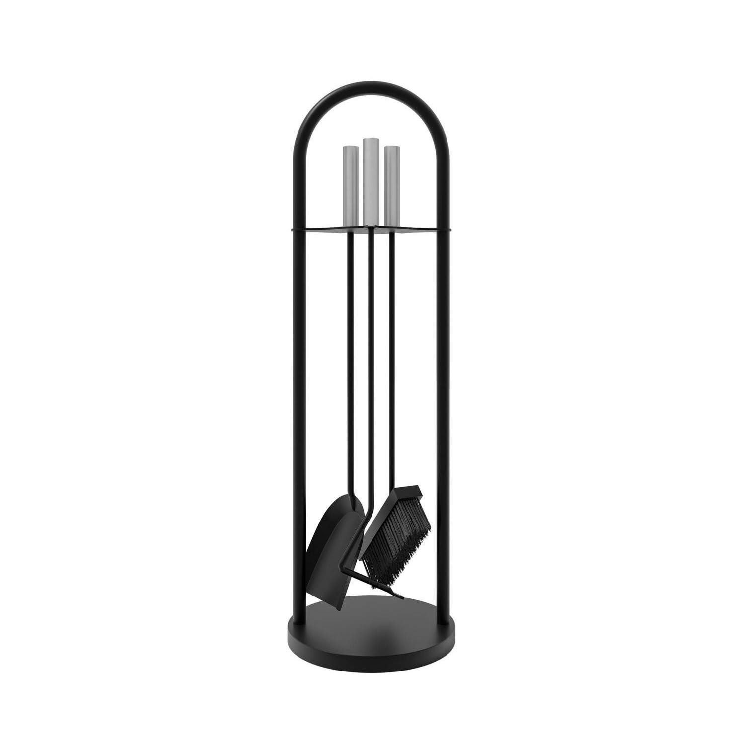 LuxusKollektion Kamingarnitur Kaminbesteck 4-teilig Edelstahlgriffe 65cm, (1-St)