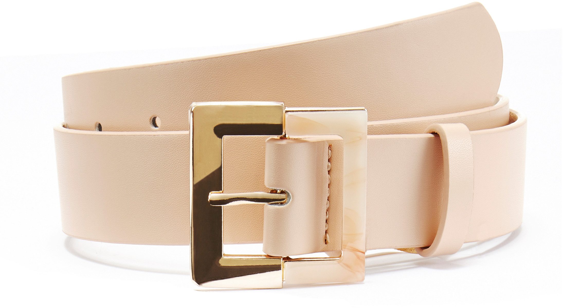 LASCANA Hüftgürtel Hosengürtel zweifarbige Schnalle, Gürtel, Jeansgürtel, T günstig online kaufen